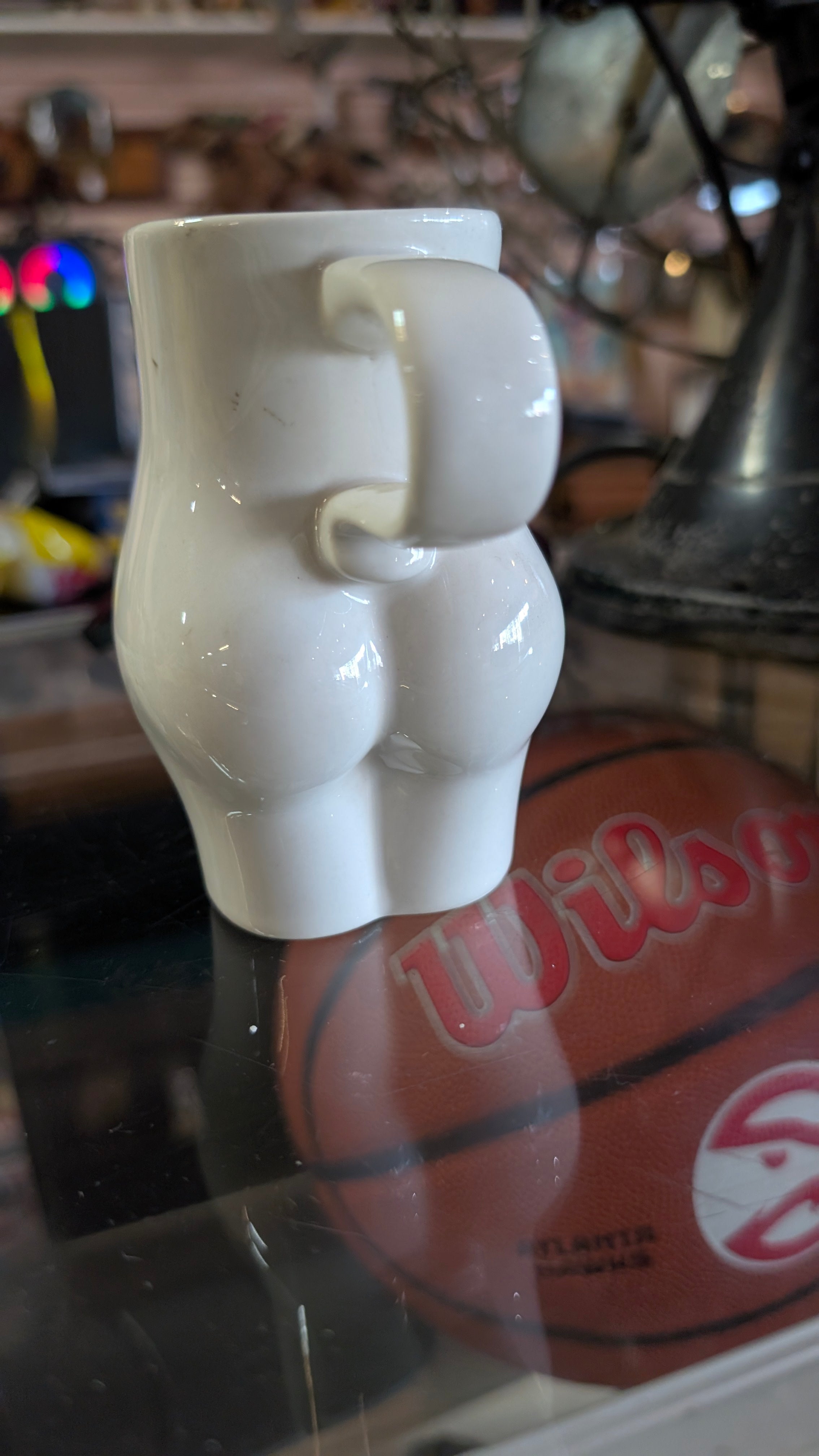 Vintage Barbara Dale Pregnant Belly Maternity Coffee Tea Mug Baby Shower