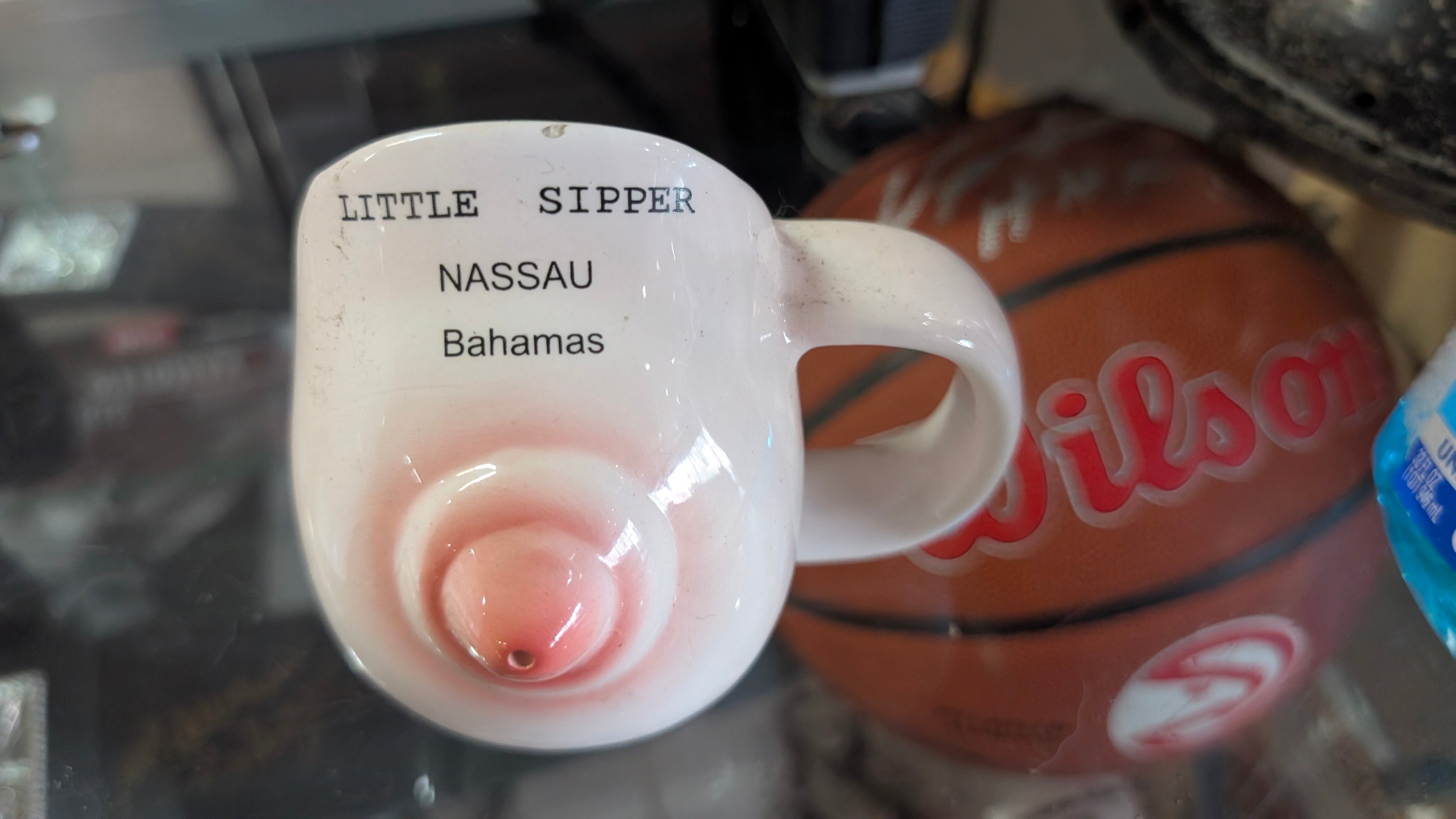 Vintage Bahamas Nassau Little Sipper Novelty Nipple Gag Souvenir Cup Collectible