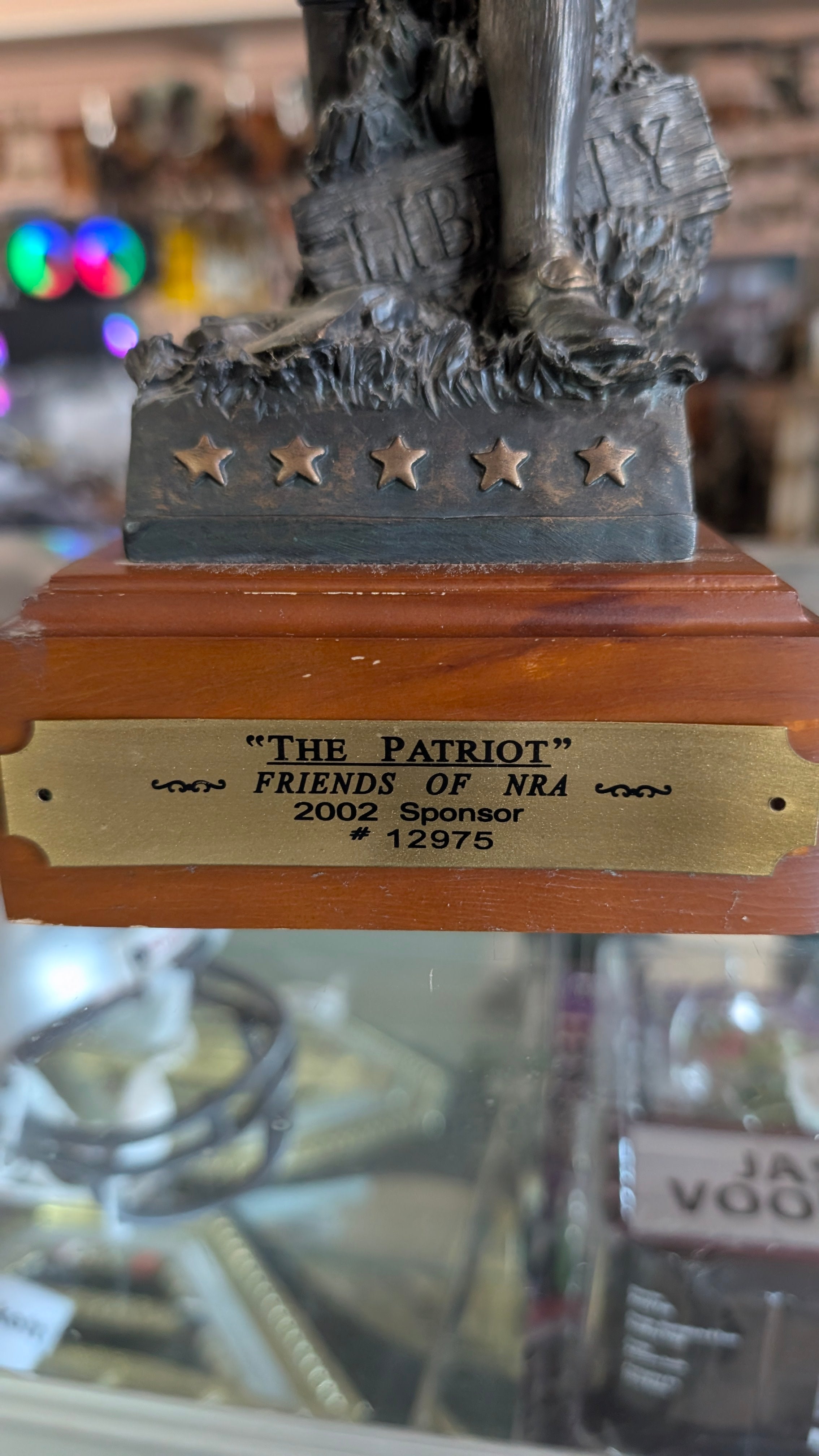 Vintage Friends Of NRA The Patriot 2002 Sponsor Limited Edition Figurine Statue Decor
