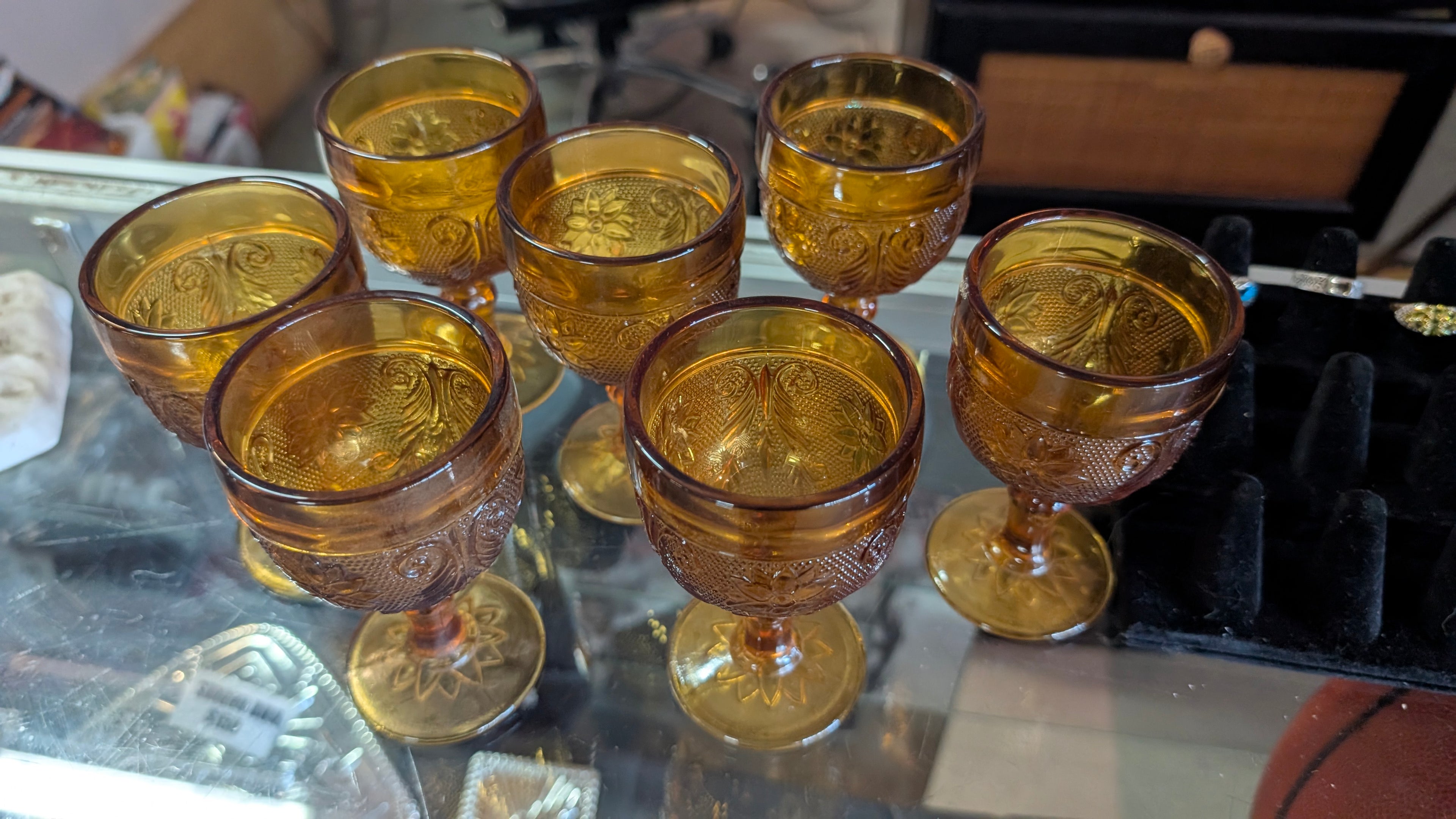 $4 Amber Glass