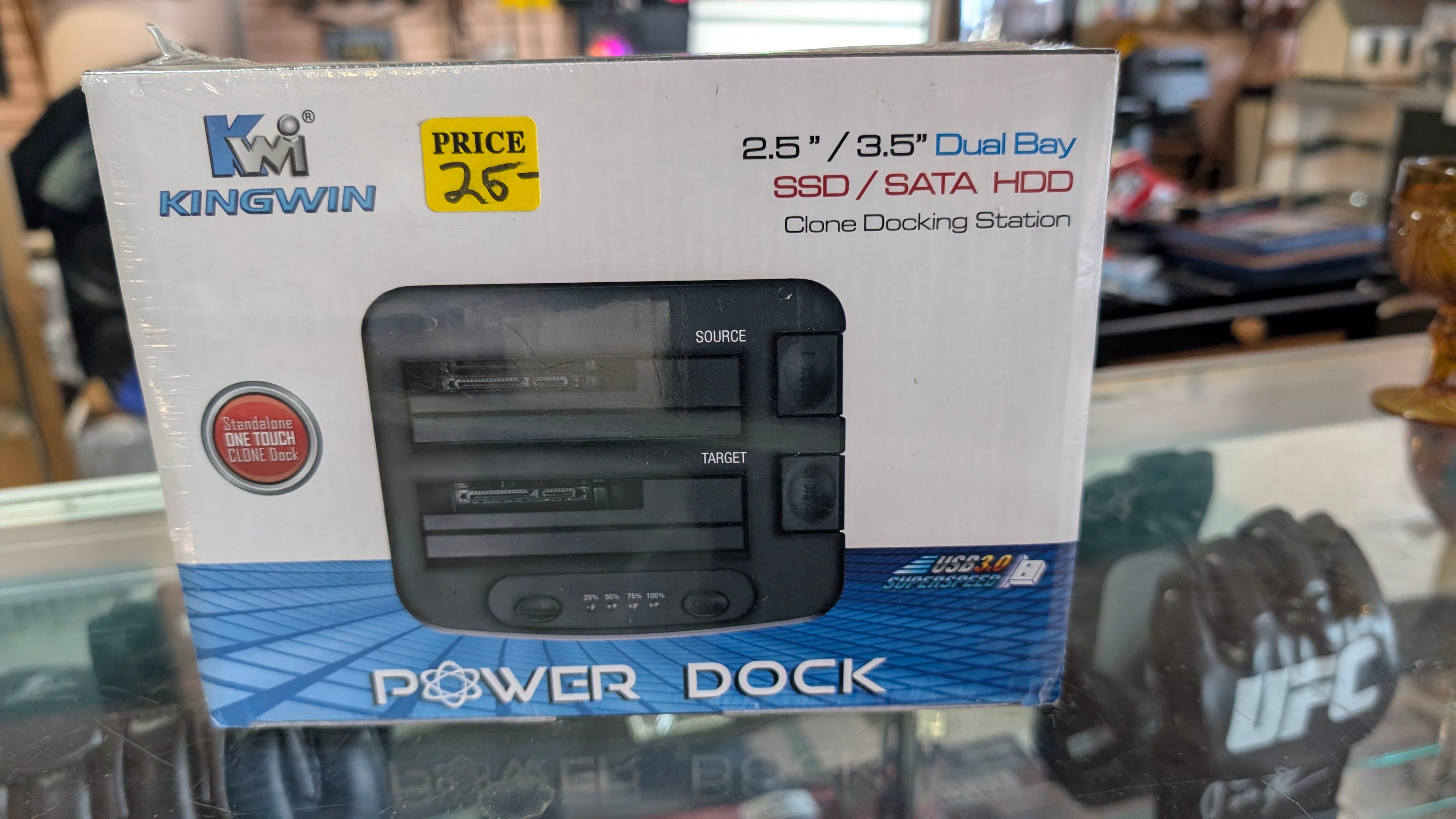 Kingwin Dual Bay SSD SATA HDD Clone Docking Station USB 3.0 Power Dock External
