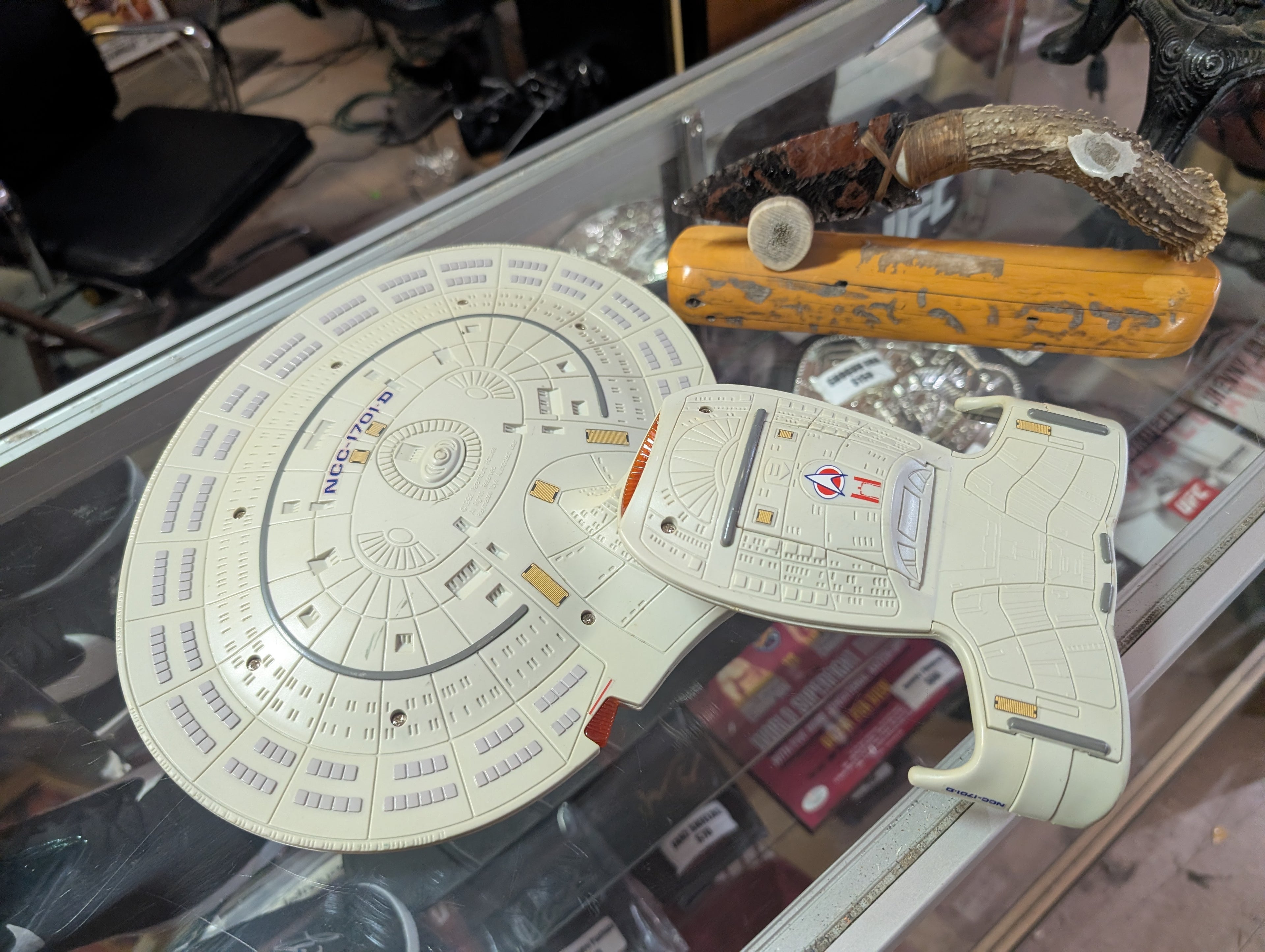 Vintage 1992 Playmates USS Enterprise NCC1701D Star Trek Toy Model