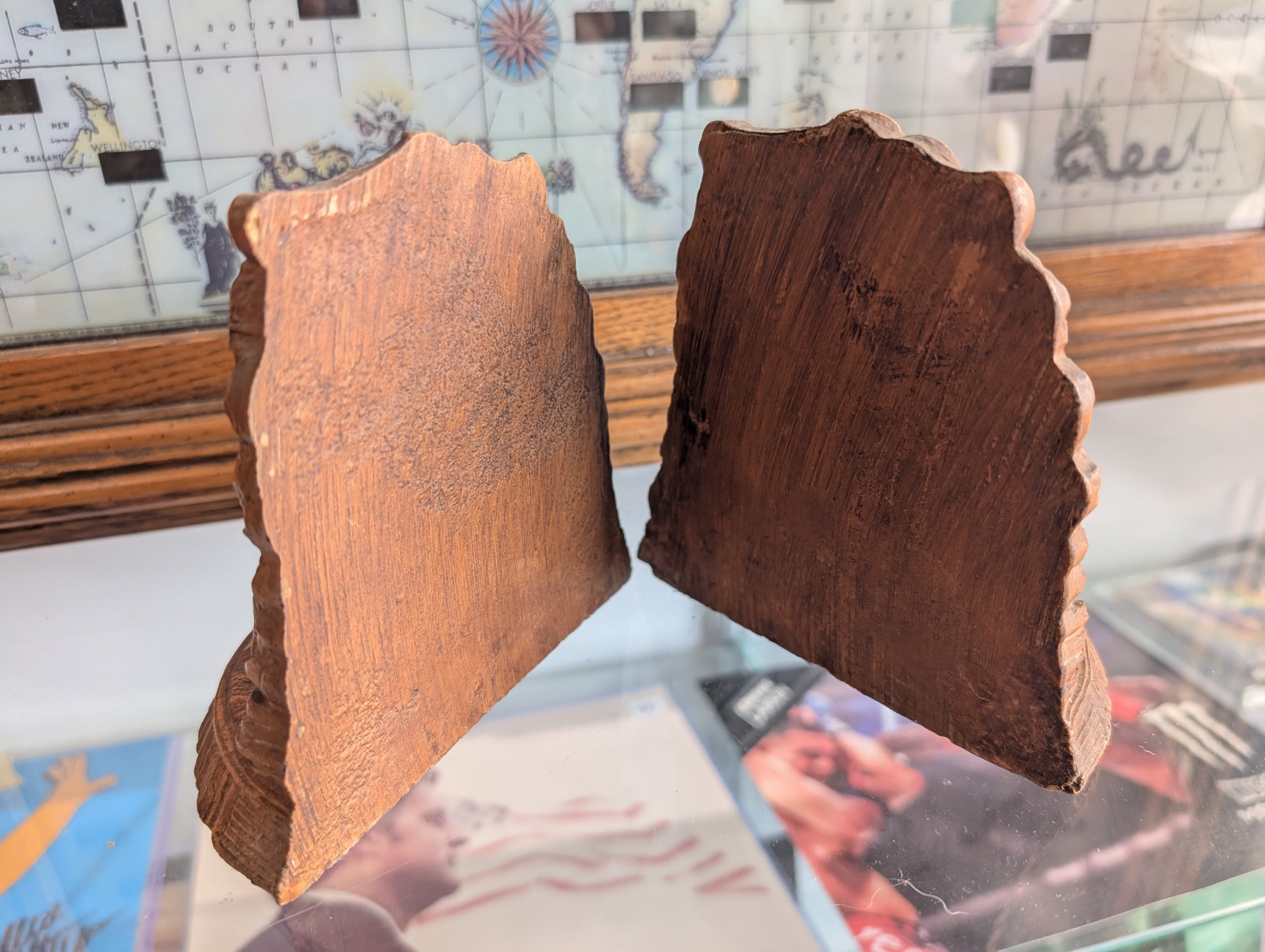 Vintage Western Horse & Rider Bookends Set Rustic Cowboy Decor