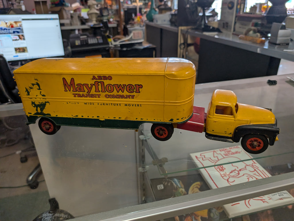 Rare 1950s Aero Mayflower Transit Moving Truck Toy Advertising Collectible