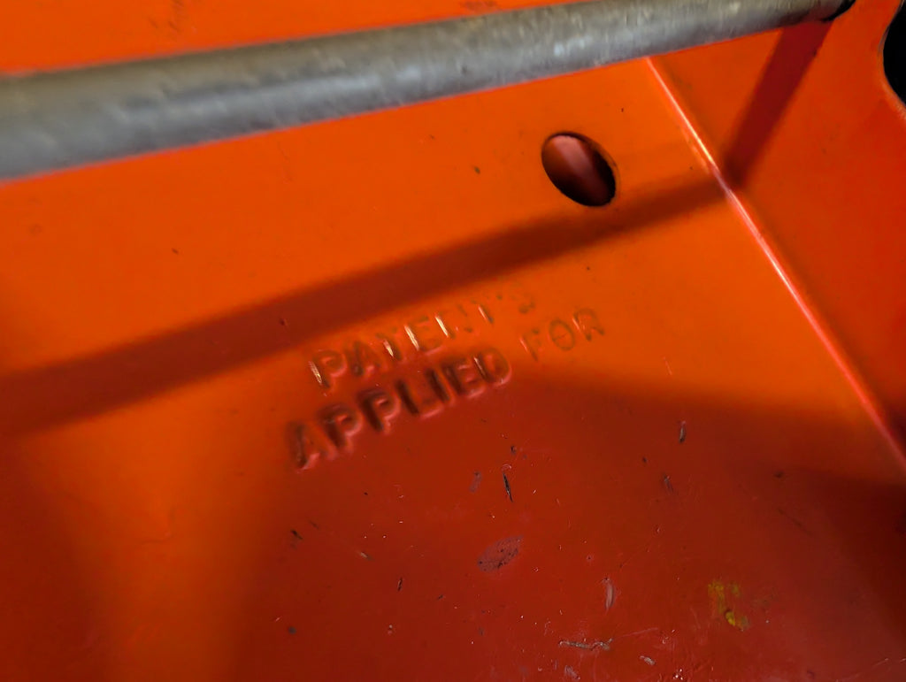 Vintage Buddy L Mack Hydraulic Dump Truck Pressed Steel Orange Toy