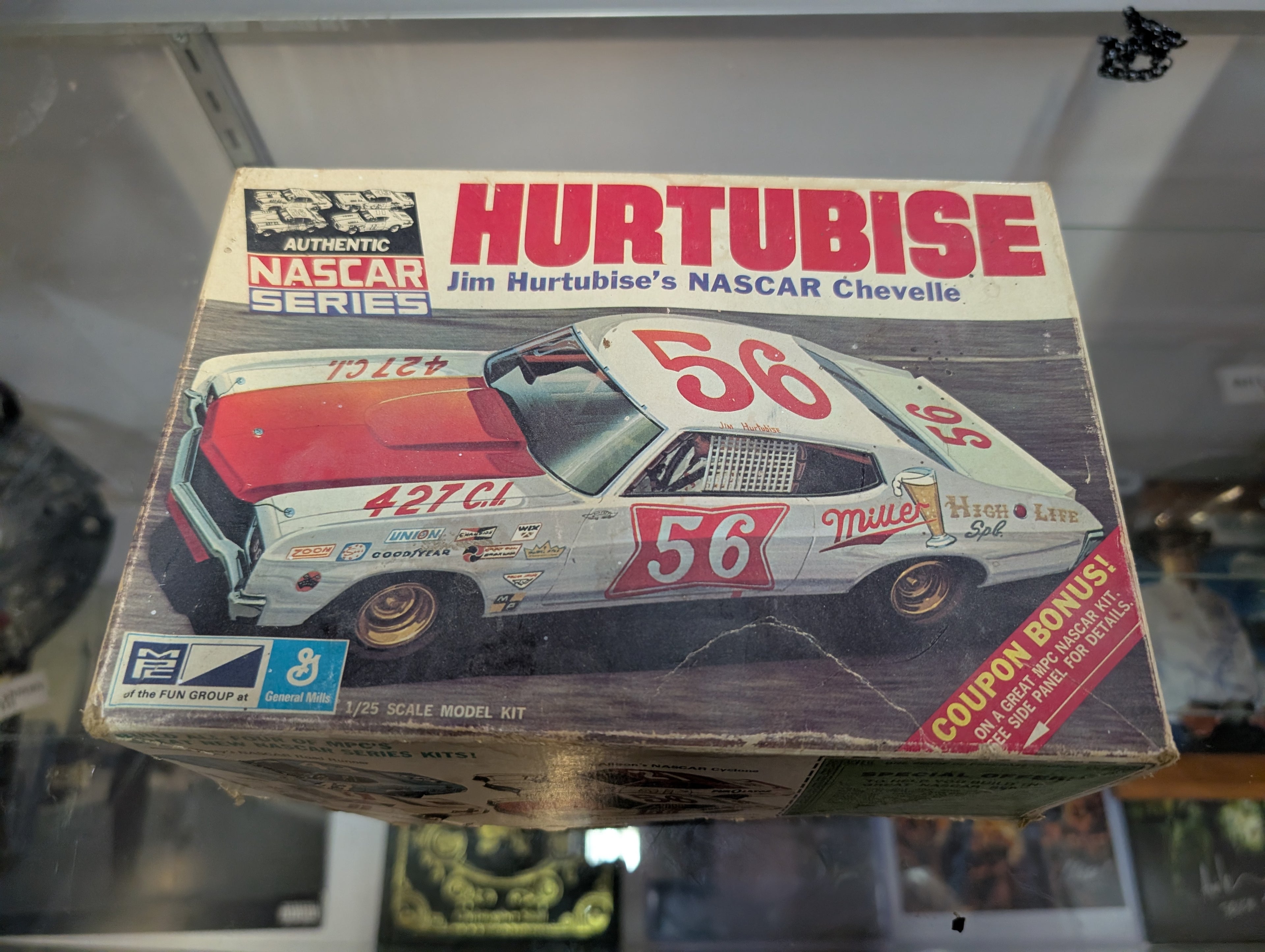 Vintage Hurtubise NASCAR Chevelle 427 Model Kit 125 Scale Rare