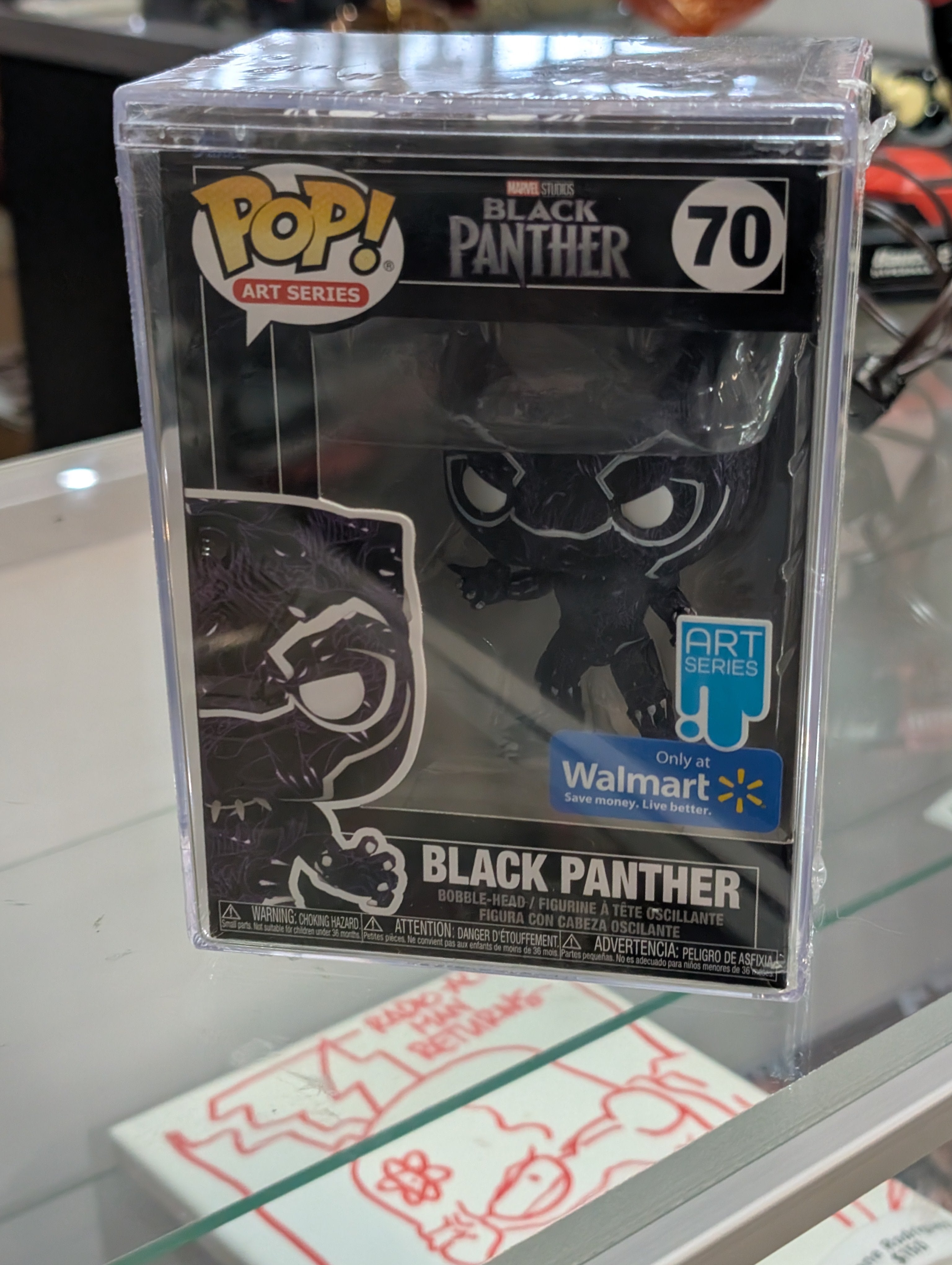 Funko Pop Art Series Black Panther 70 Walmart Exclusive Figure