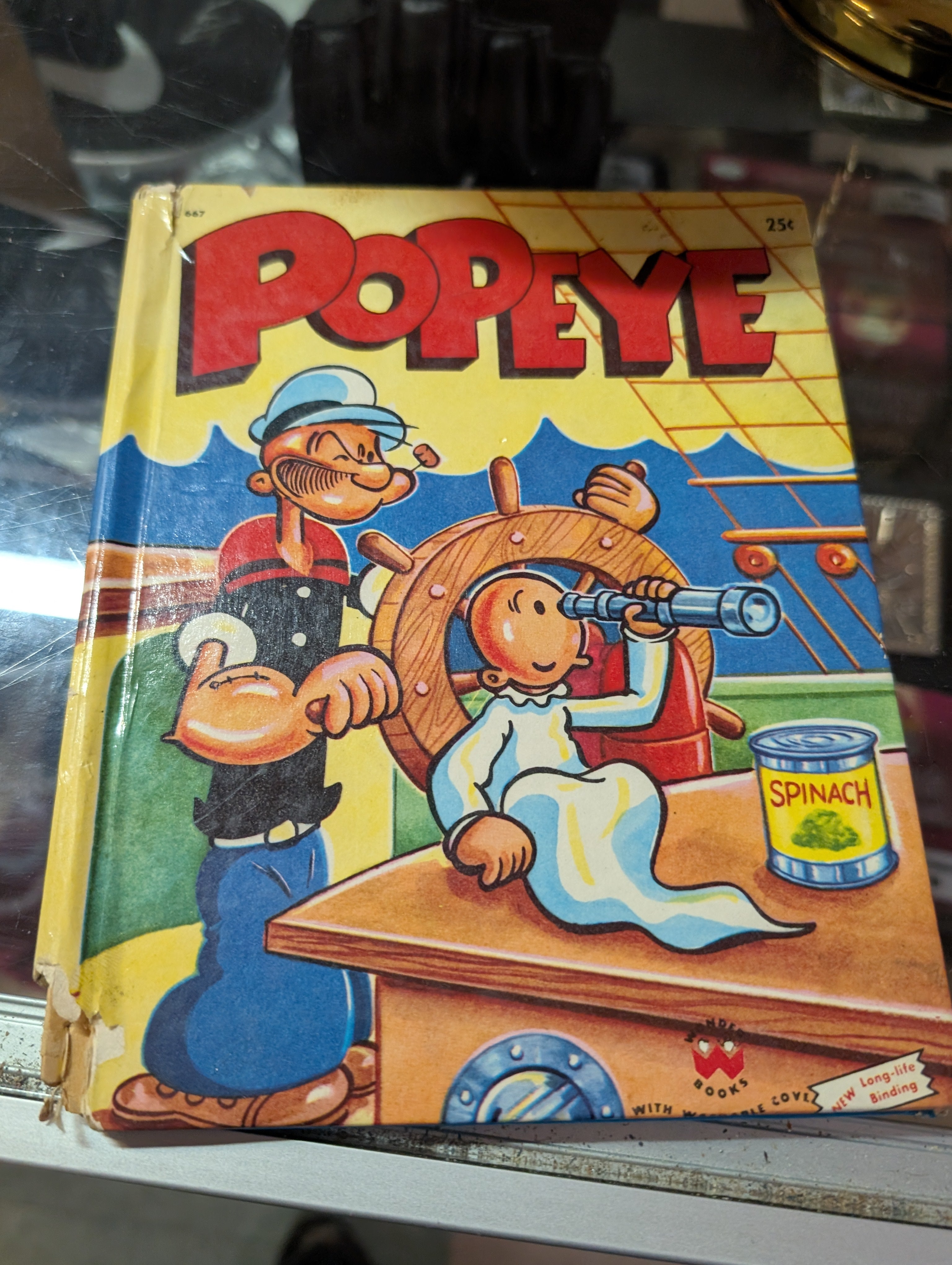 Vintage Popeye Hardcover Comic Book Whitman Big Little Book Collectible
