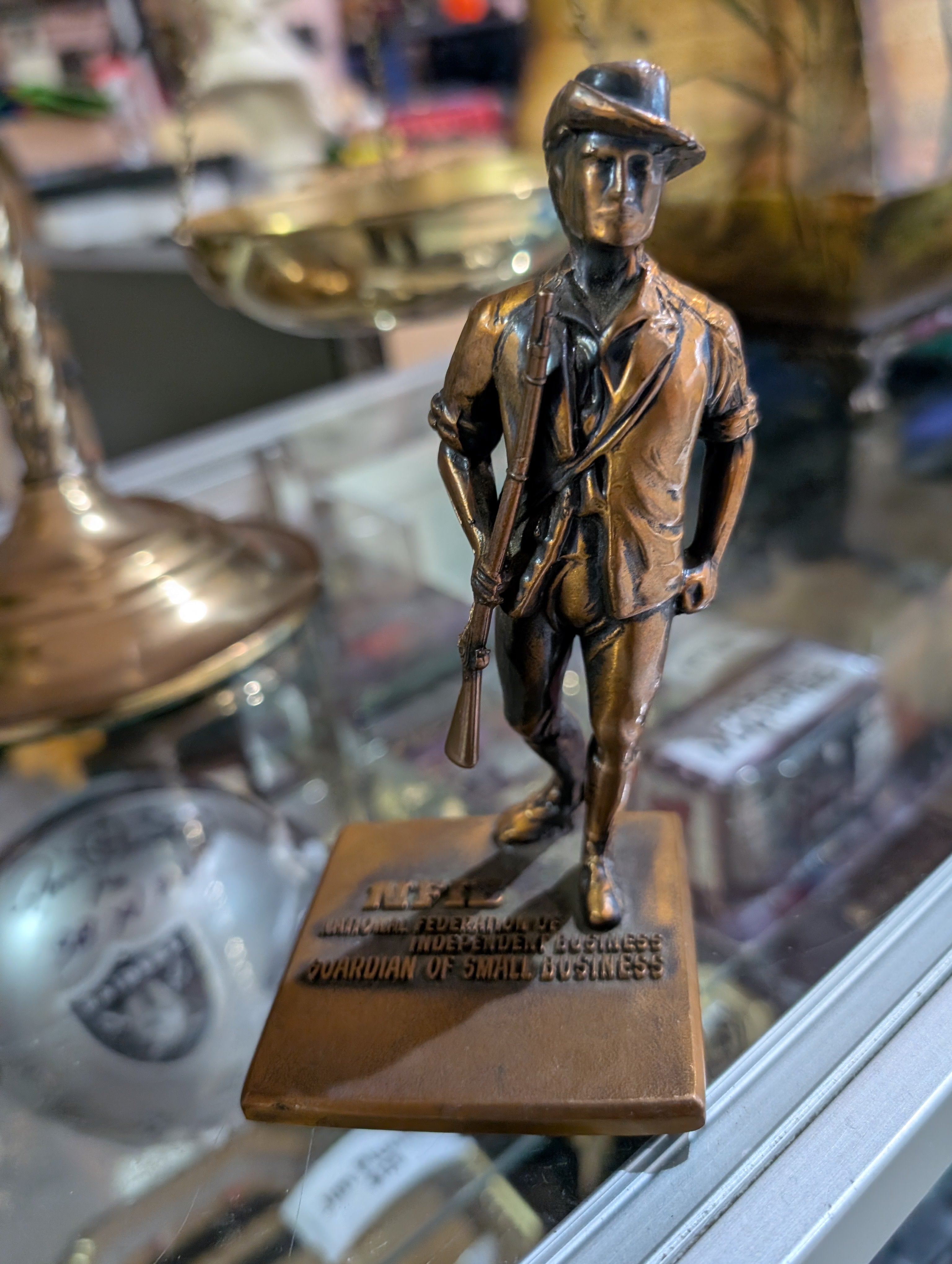 Vintage Balfour NFIB Bronze Guardian Small Business Award Statue