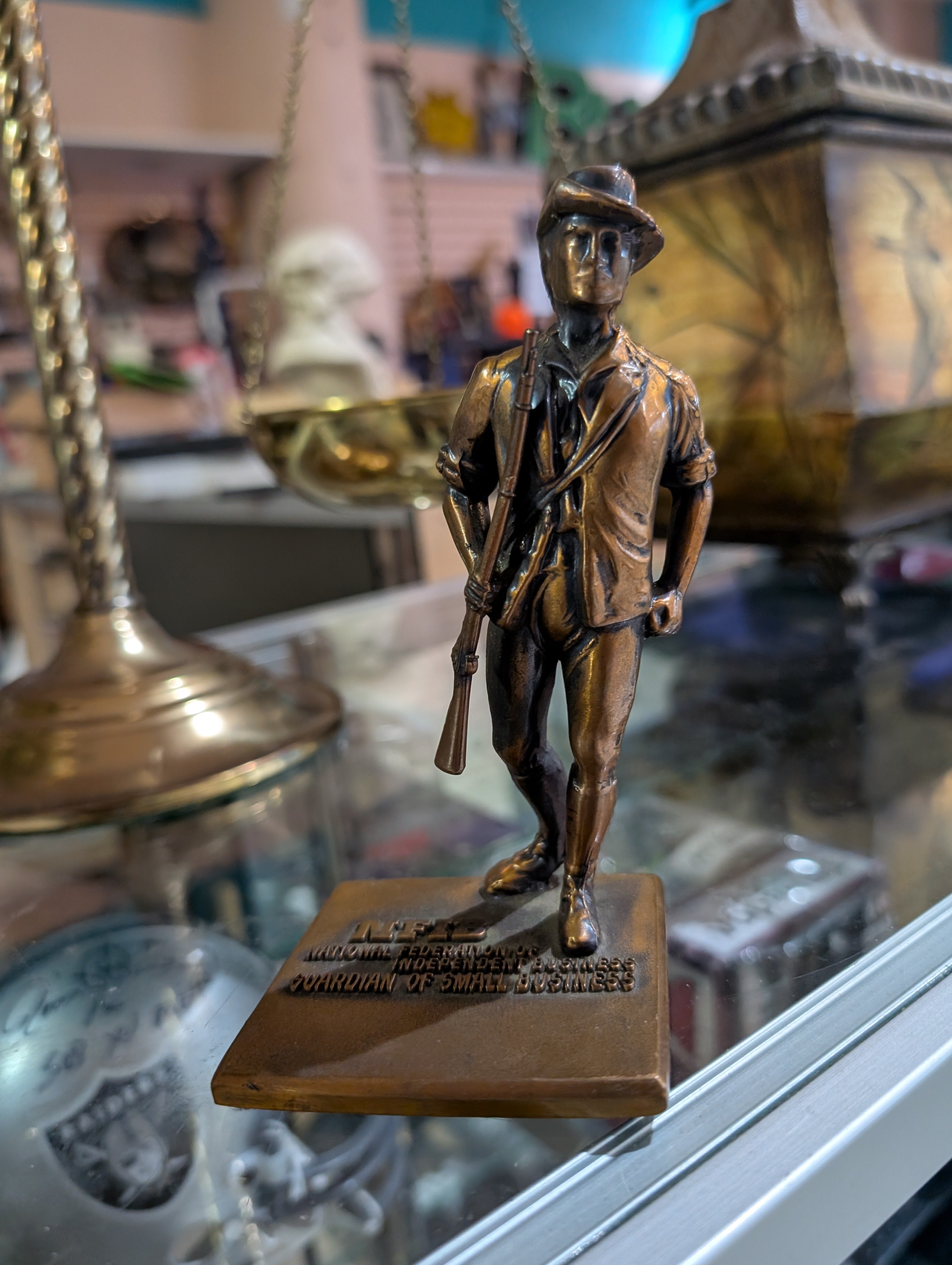 Vintage Balfour NFIB Bronze Guardian Small Business Award Statue