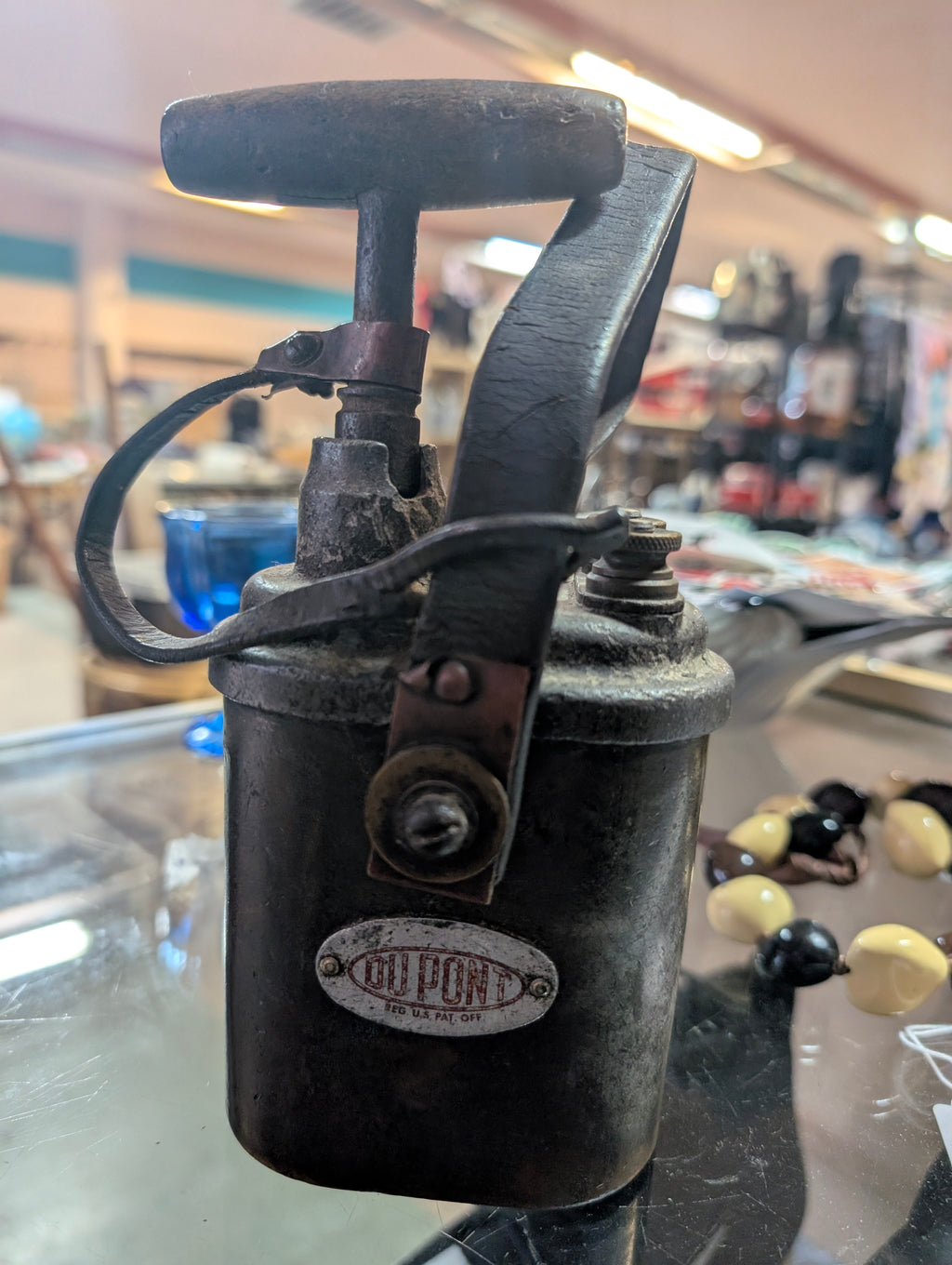 Vintage DuPont Mining Blasting Machine Detonator Cast Iron Tool RARE