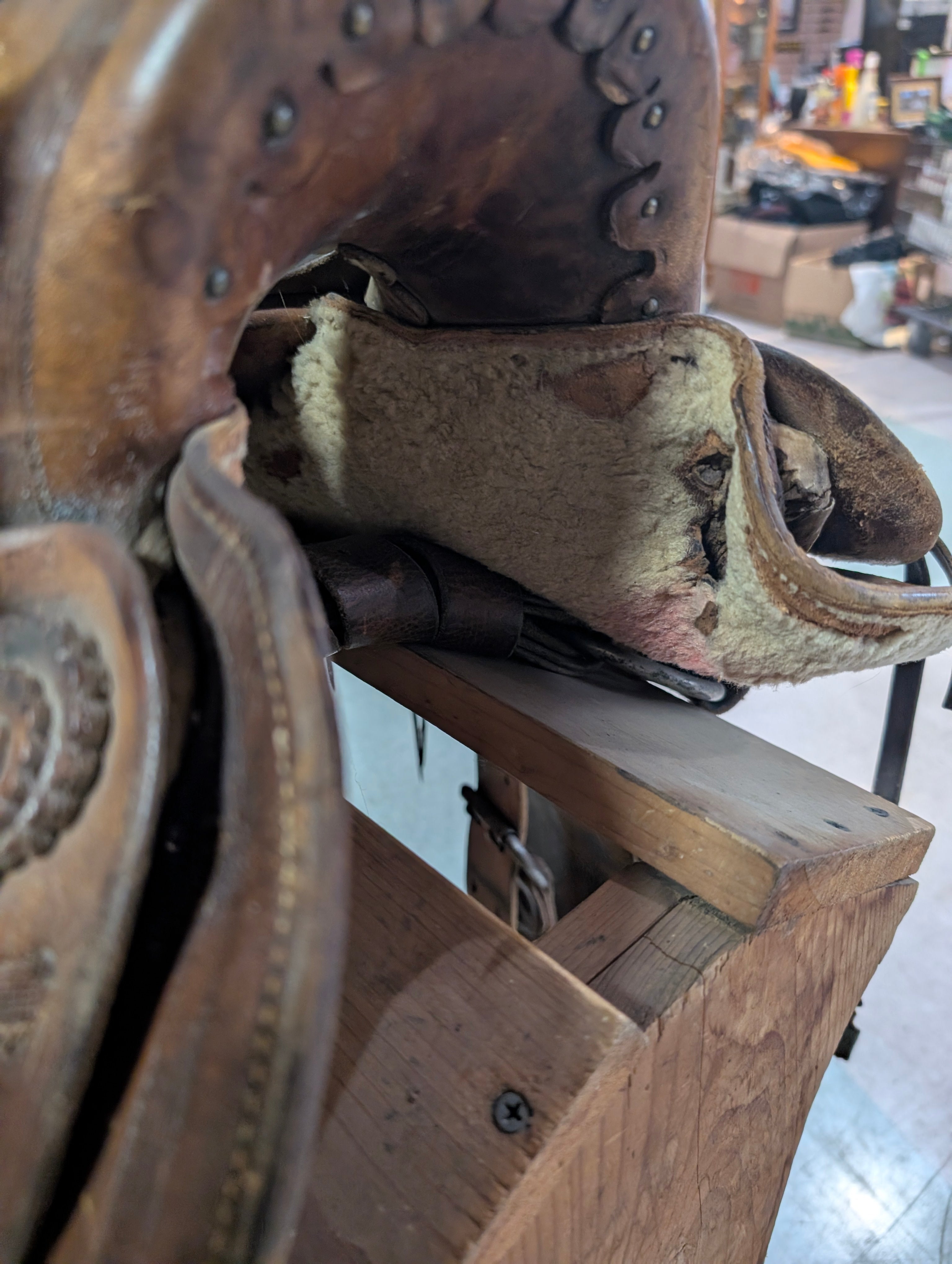 Vintage Importer Co Phoenix Arizona Western Ranch Saddle Leather