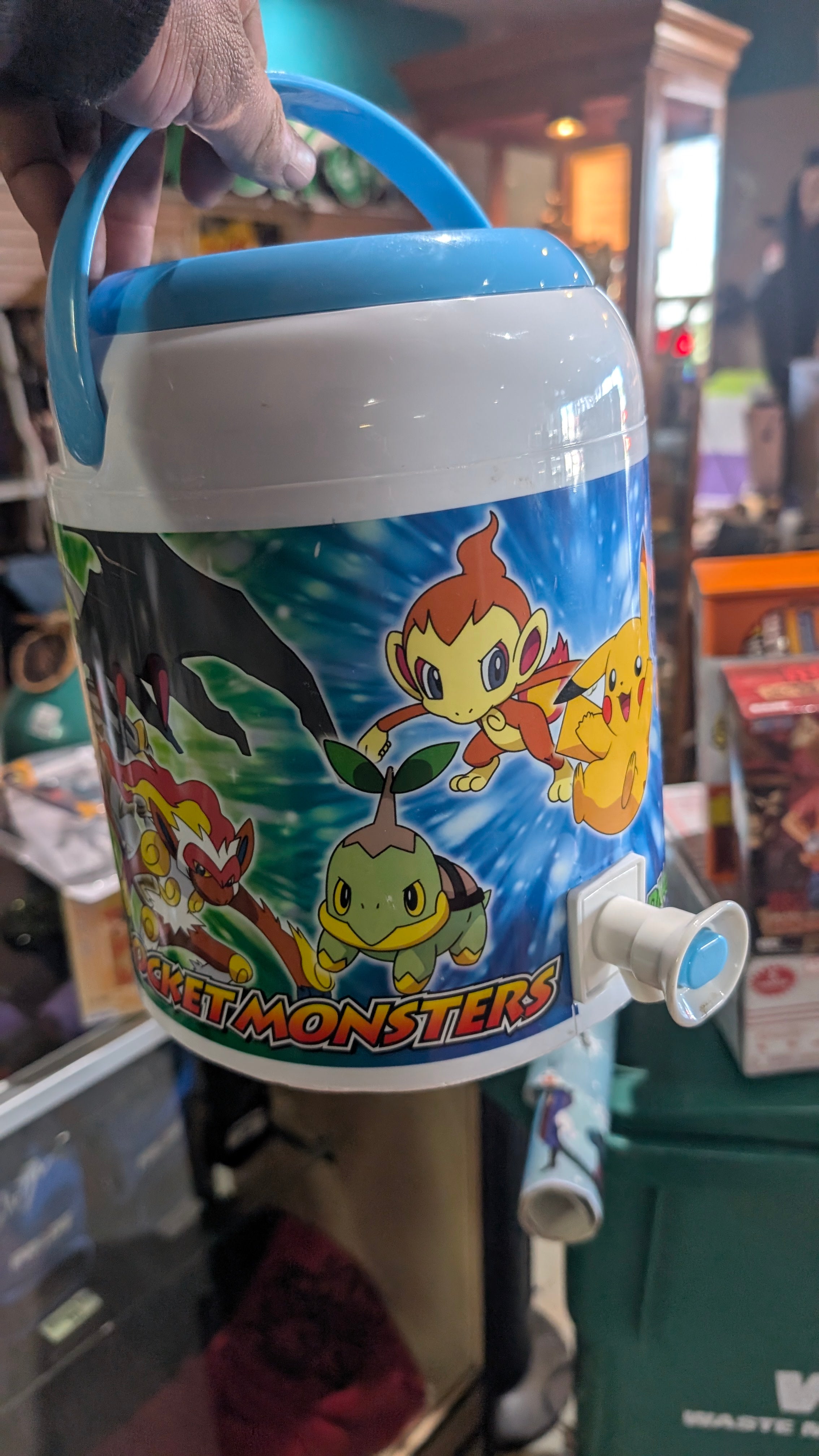 Pokemon Diamond Pearl Character Water Cooler Jug Pikachu Chimchar