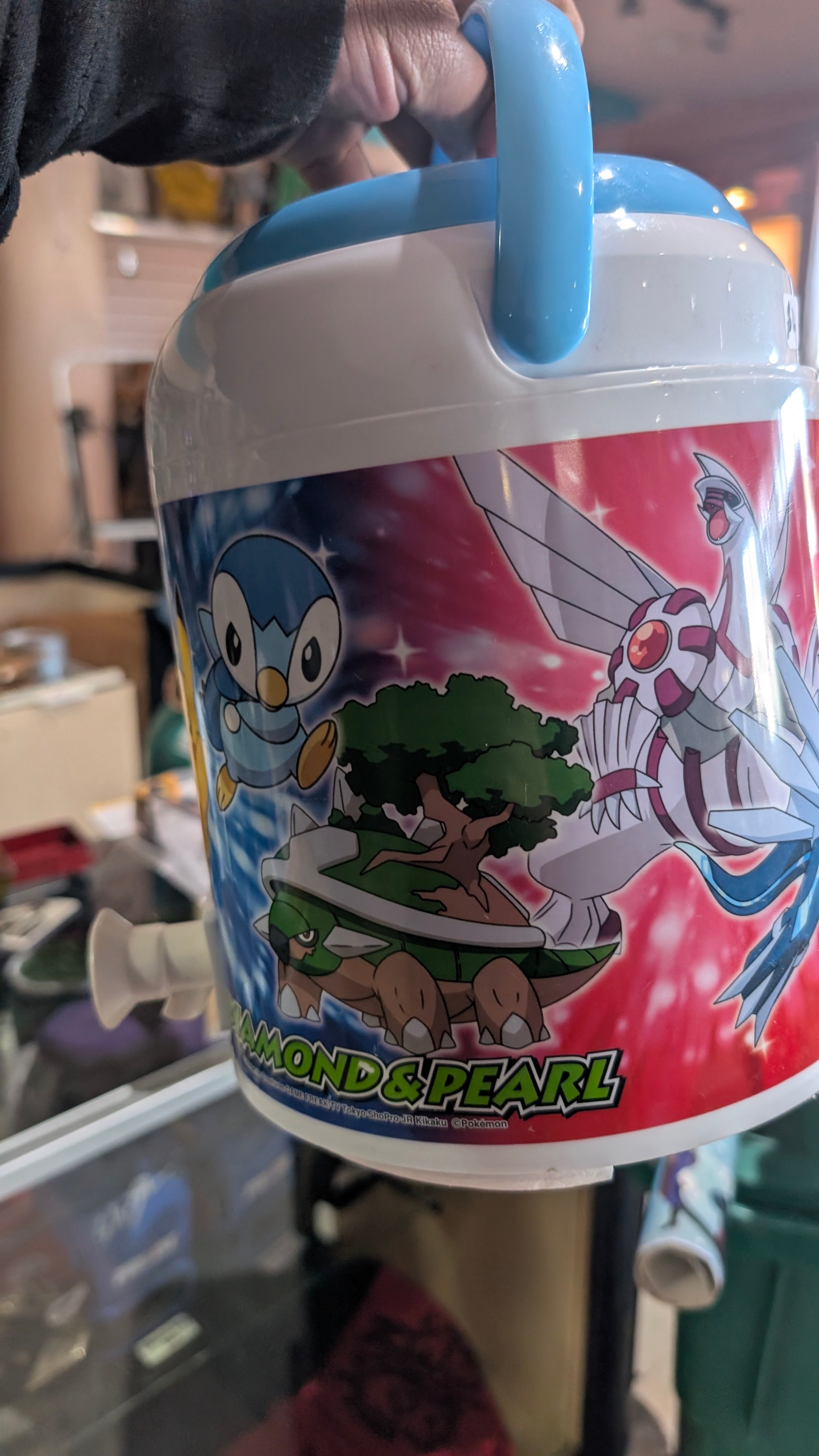Pokemon Diamond Pearl Character Water Cooler Jug Pikachu Chimchar