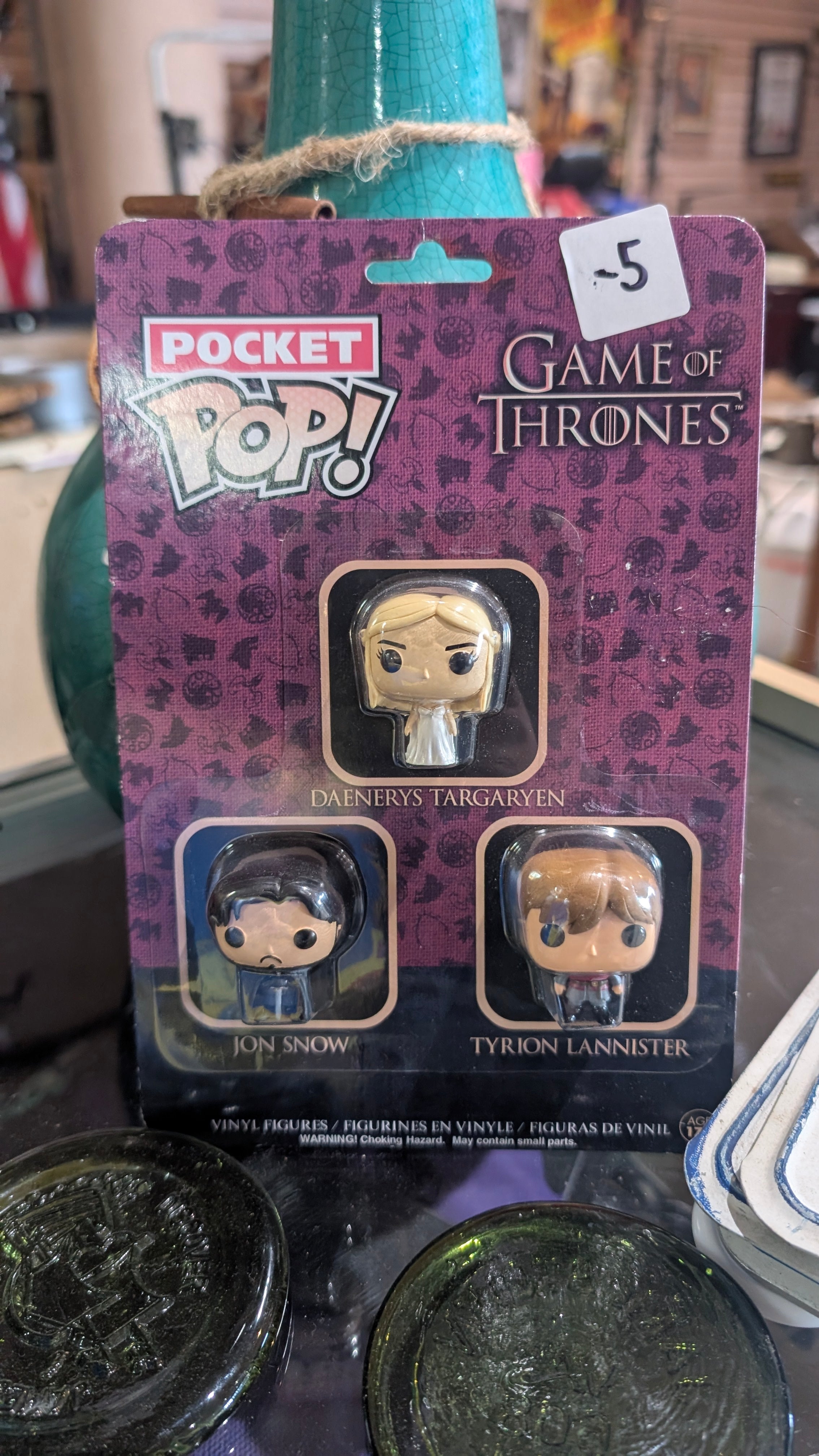 Game Of Thrones Pocket Pop Daenerys Jon Snow Tyrion 3 Pack Vinyl