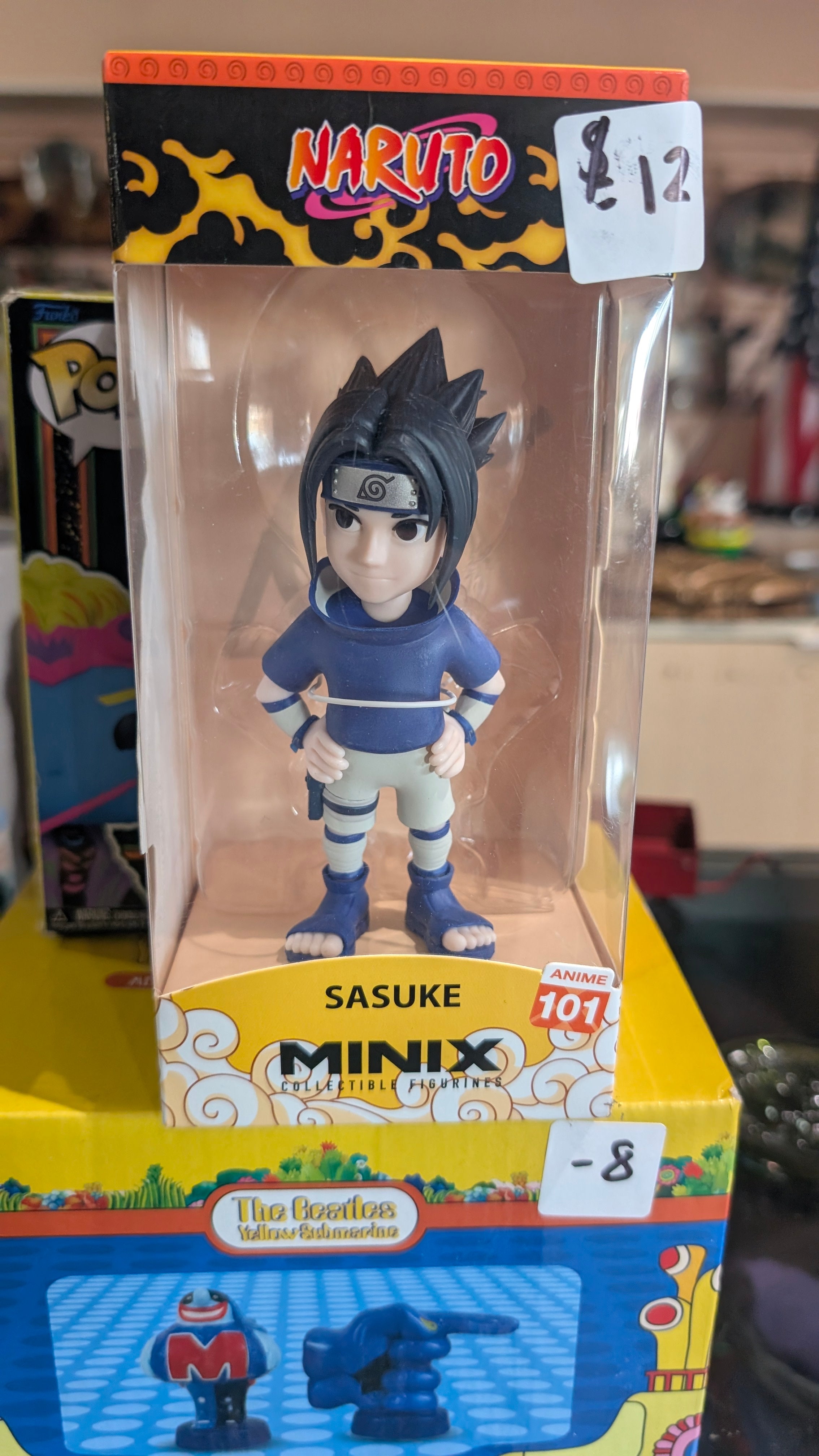 Naruto Sasuke Uchiha Minix Anime 101 Collectible Figure Display