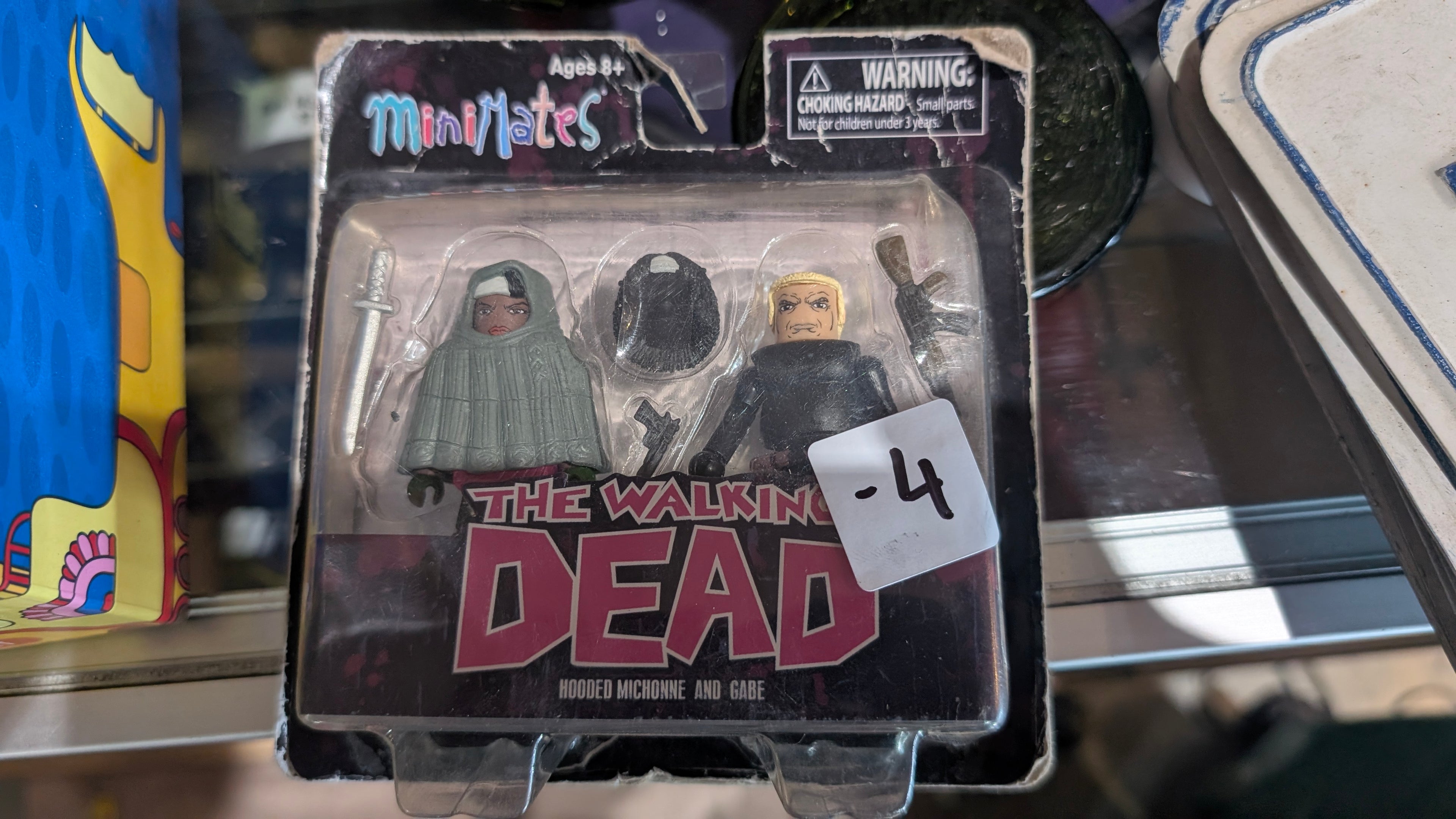 Walking Dead Hooded Michonne Gabe Minimates Figure 2 Pack Set