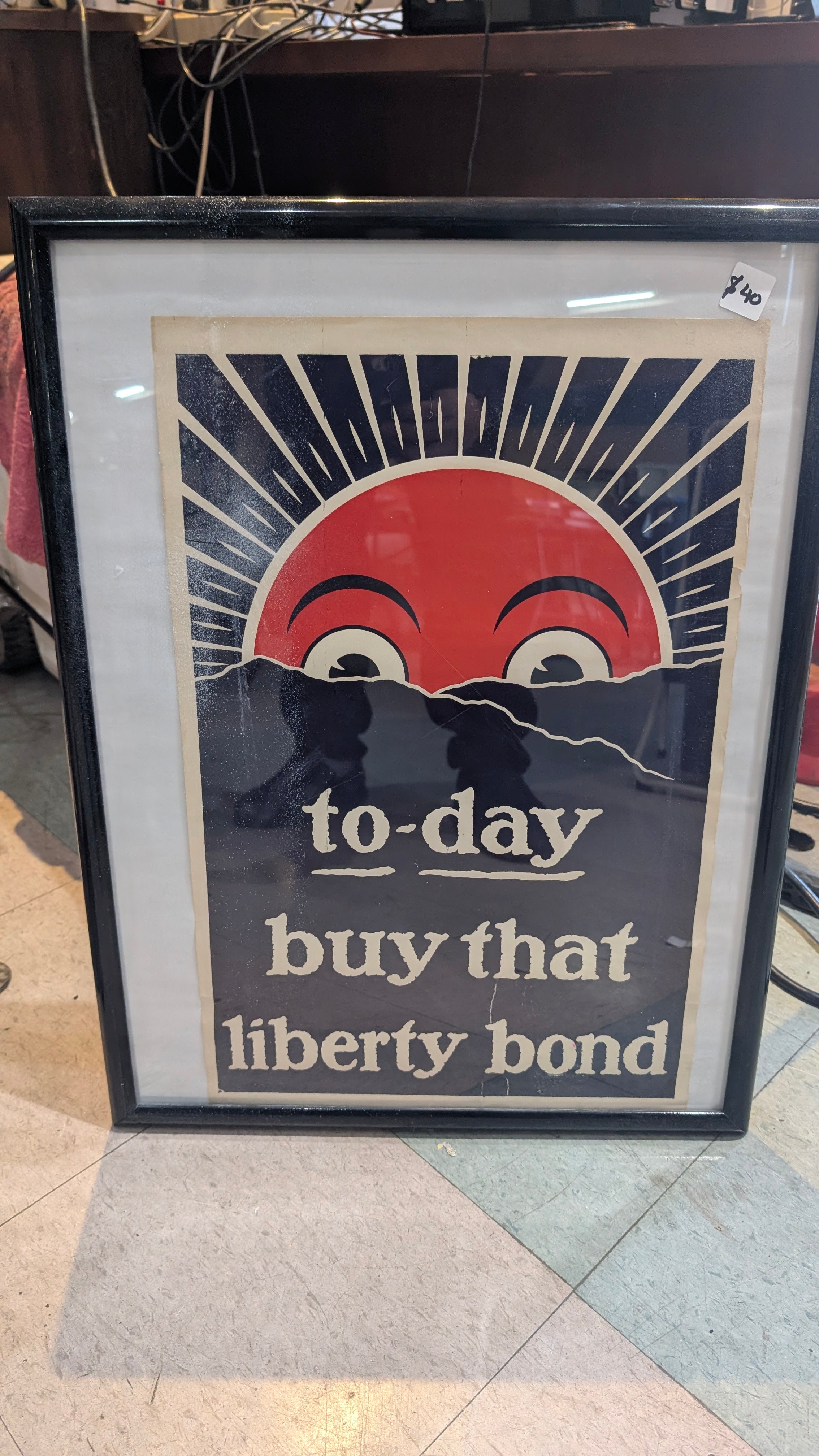 Today Buy That Liberty Bond Framed Poster Print