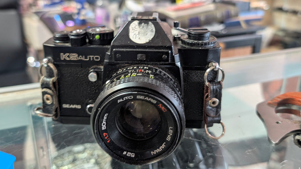 Vintage Sears KS Auto 35mm SLR Film Camera 50mm F17 Lens Japan