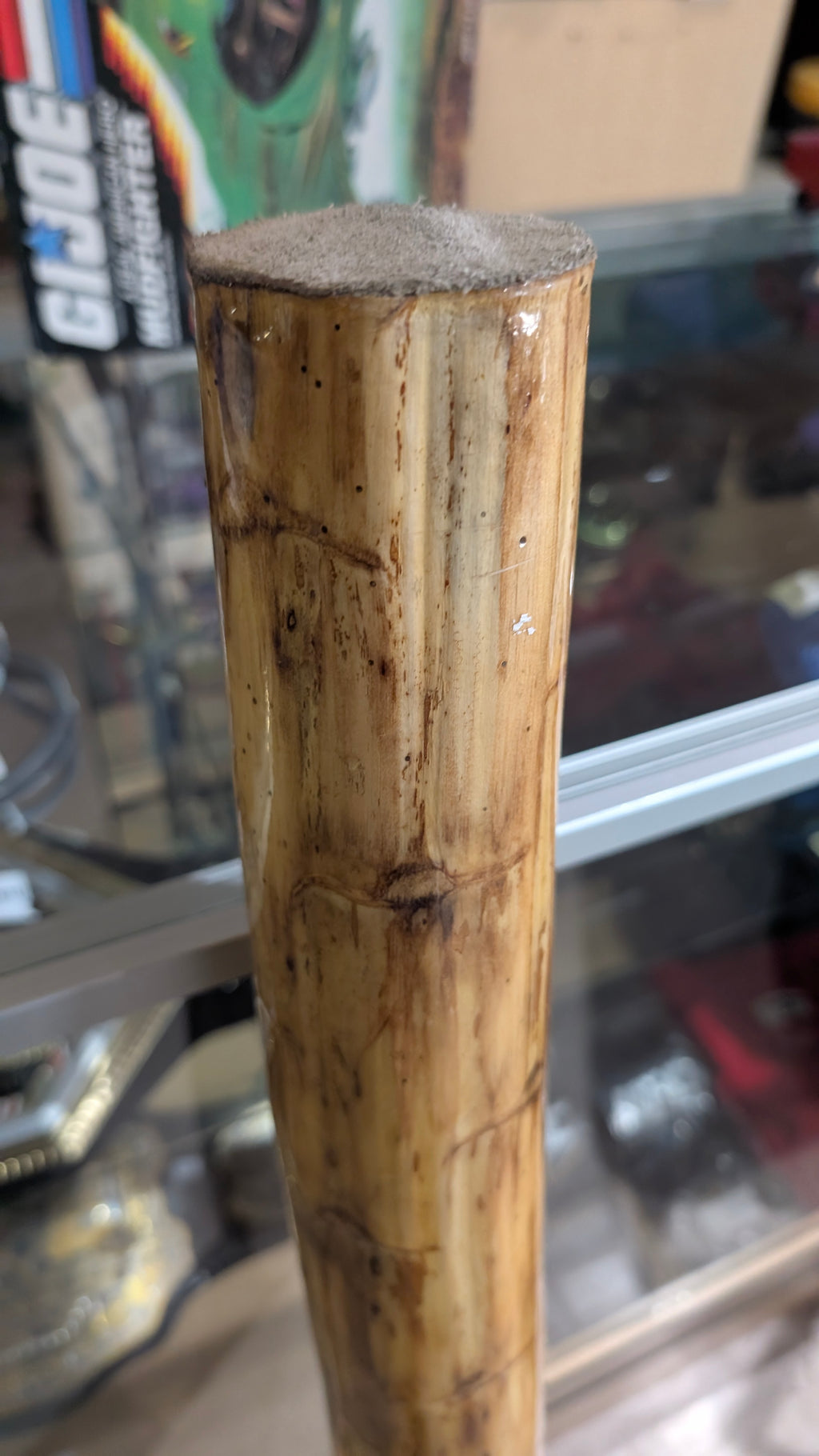 Vintage Bamboo Rainmaker Musical Instrument Natural Wood Percussion Tube