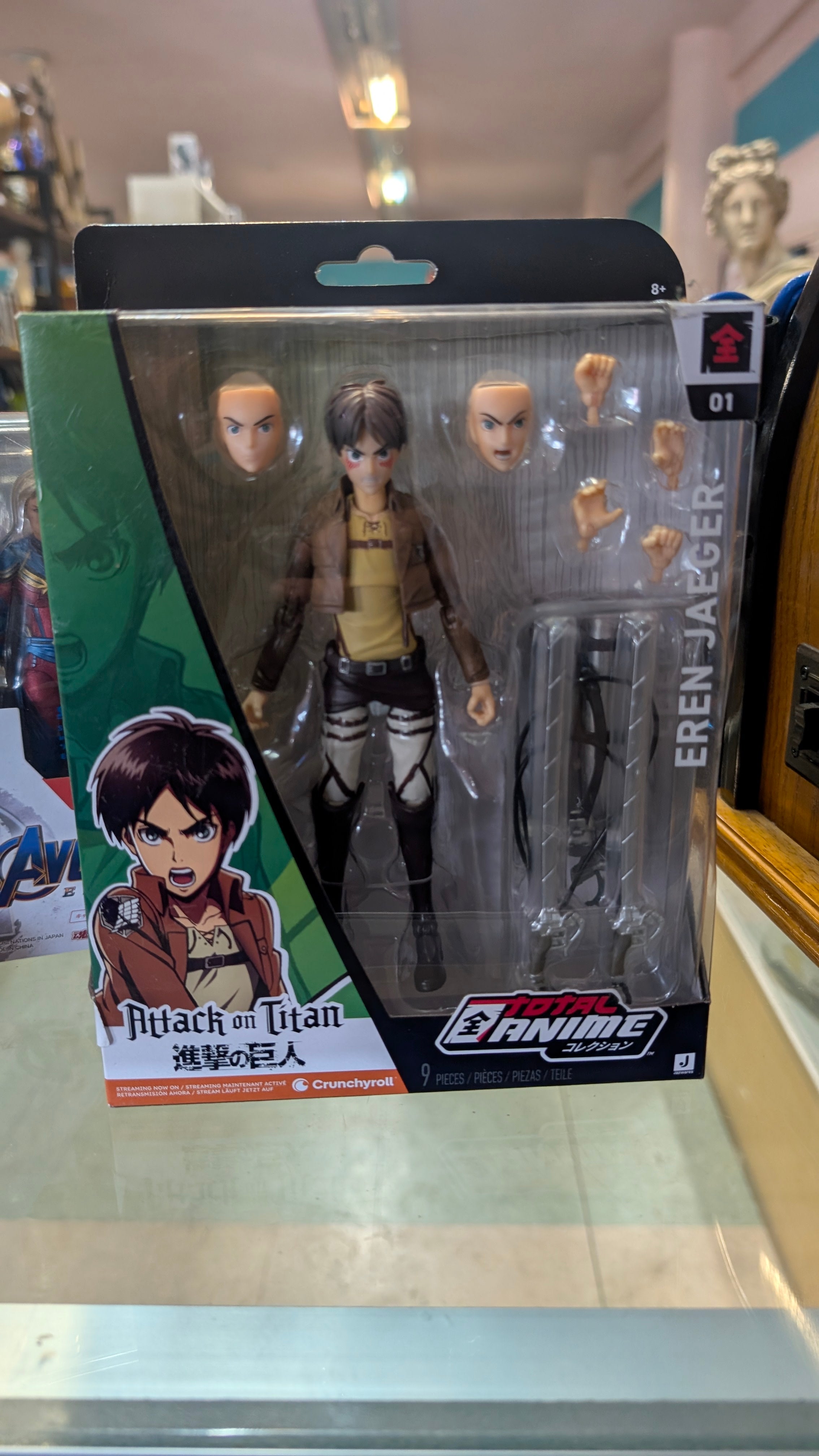 Attack On Titan Eren Jaeger Total Anime Action Figure 9 Piece Set