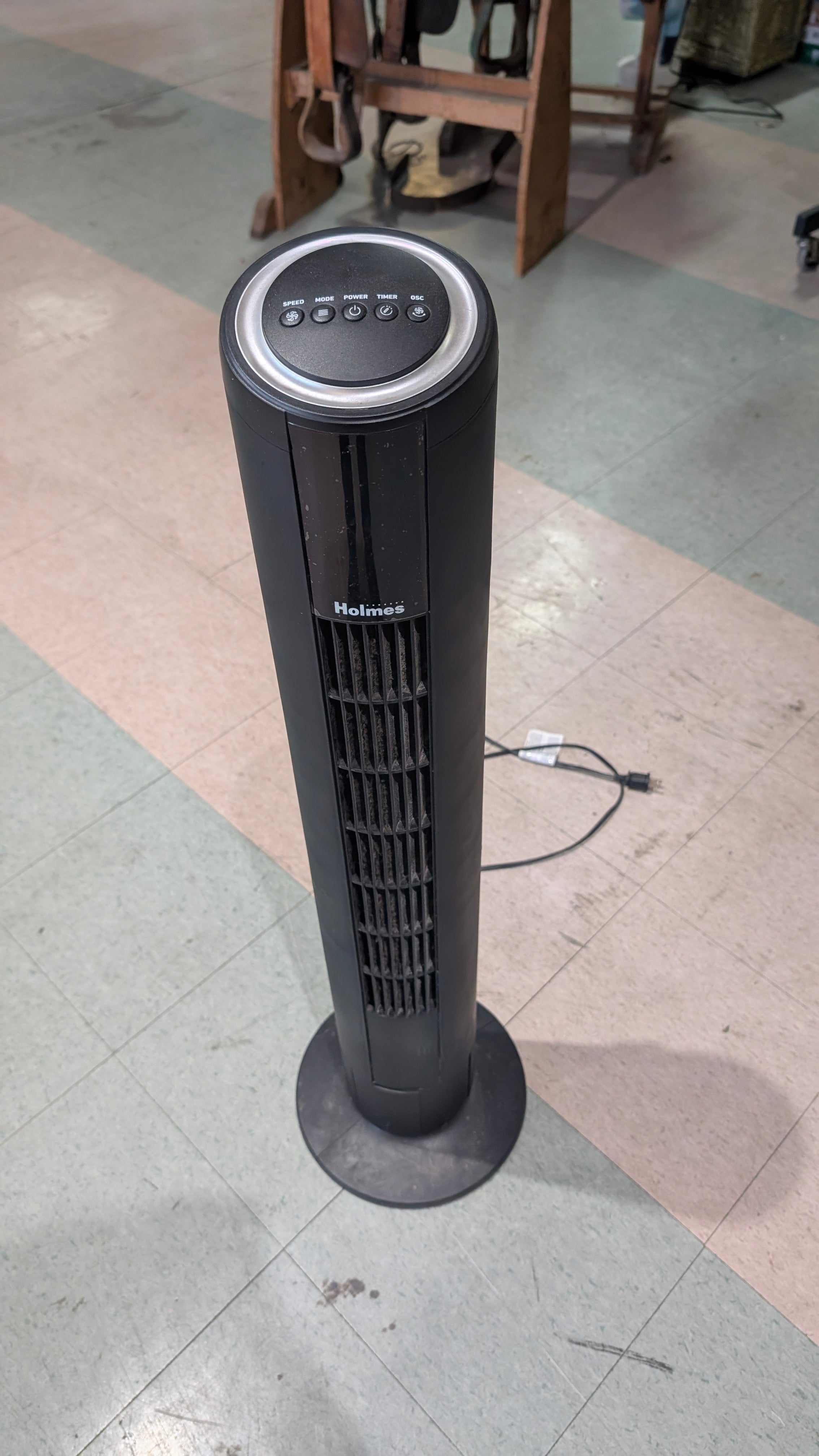 Holmes 37 Inch Digital Tower Fan Model 32510158 Oscillating Black