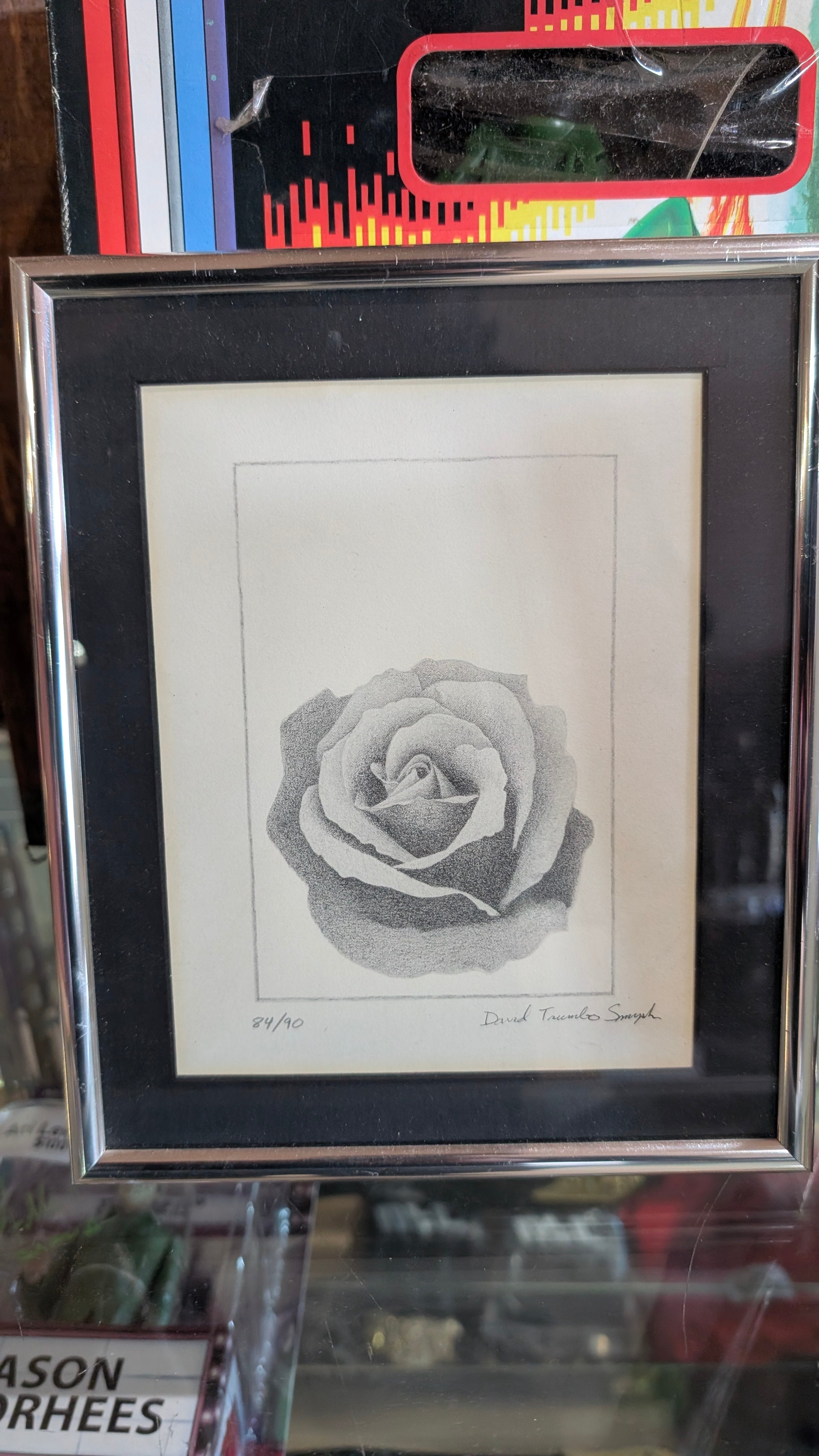 David Tremblay Smyth Signed Limited Edition Rose Etching 84 Of 90 Framed Art