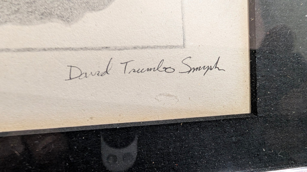 David Tremblay Smyth Signed Limited Edition Rose Etching 84 Of 90 Framed Art