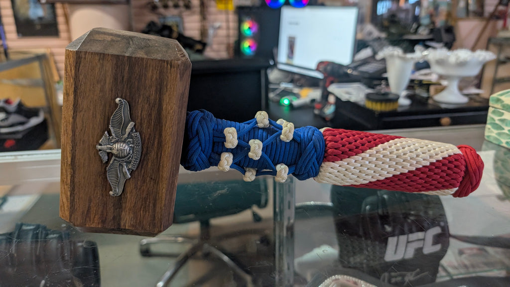 United States Marine Corps Fleet Marine Force Ceremonial Mallet Display