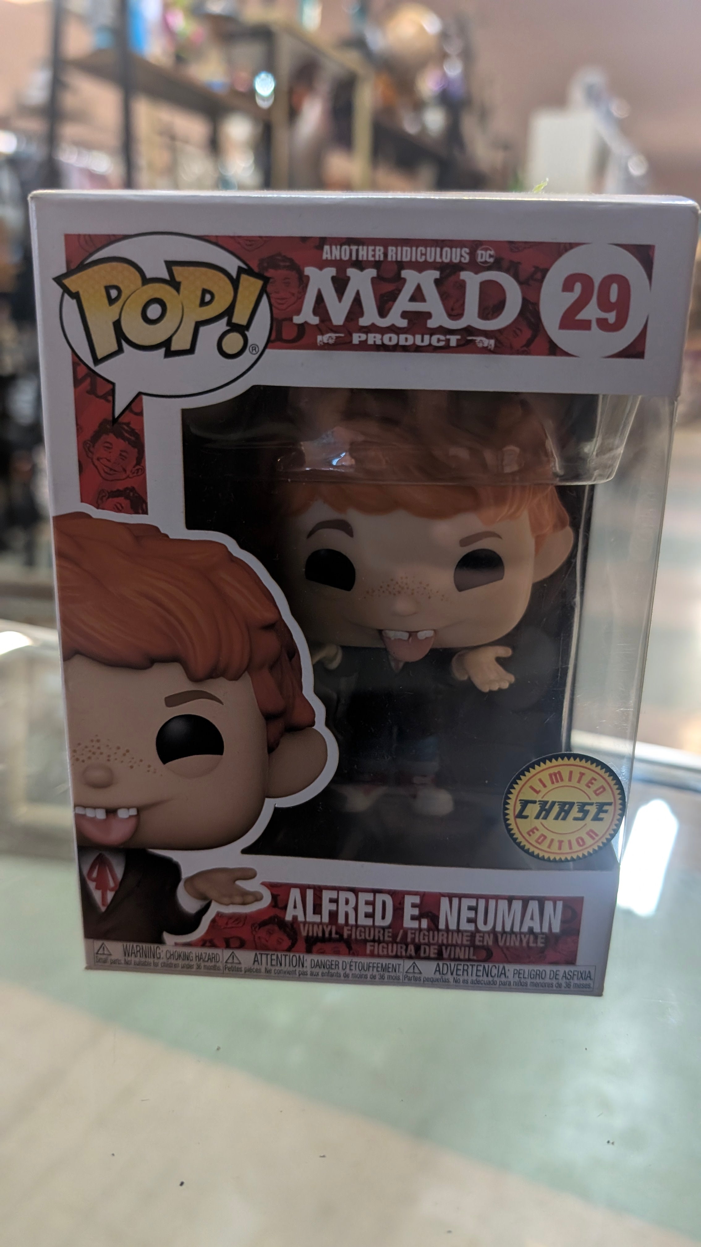Funko Pop MAD Magazine Alfred E Neuman 29 Limited Edition Chase Figure