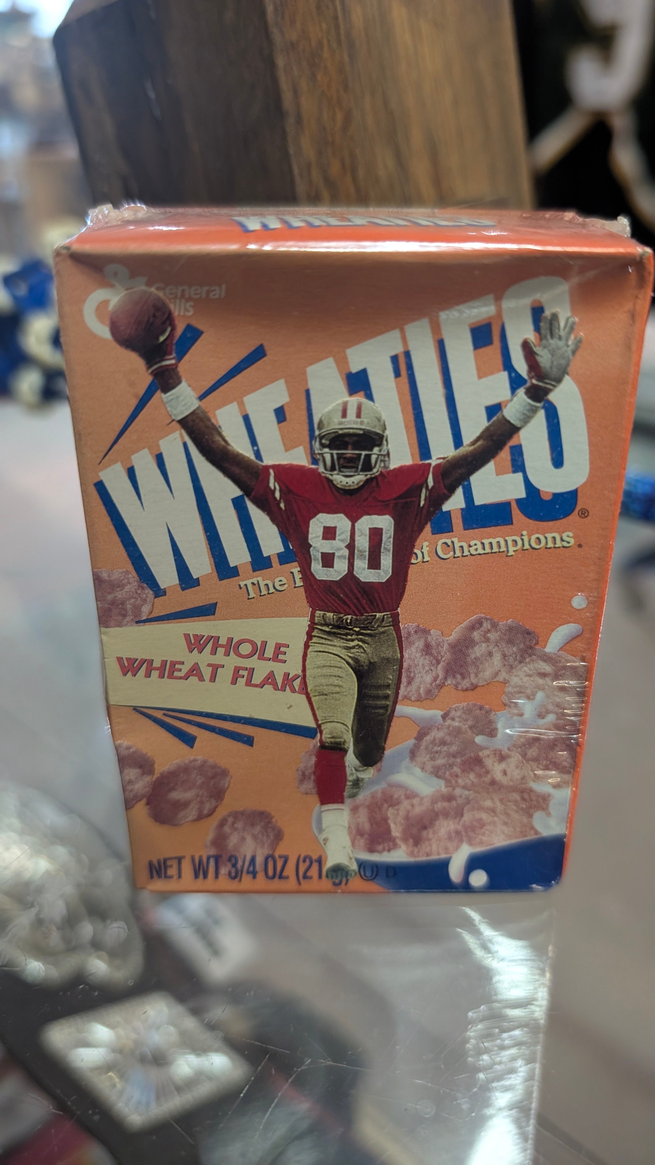 Vintage Wheaties Super Singles Jerry Rice 49ers Mini Cereal Box Sealed