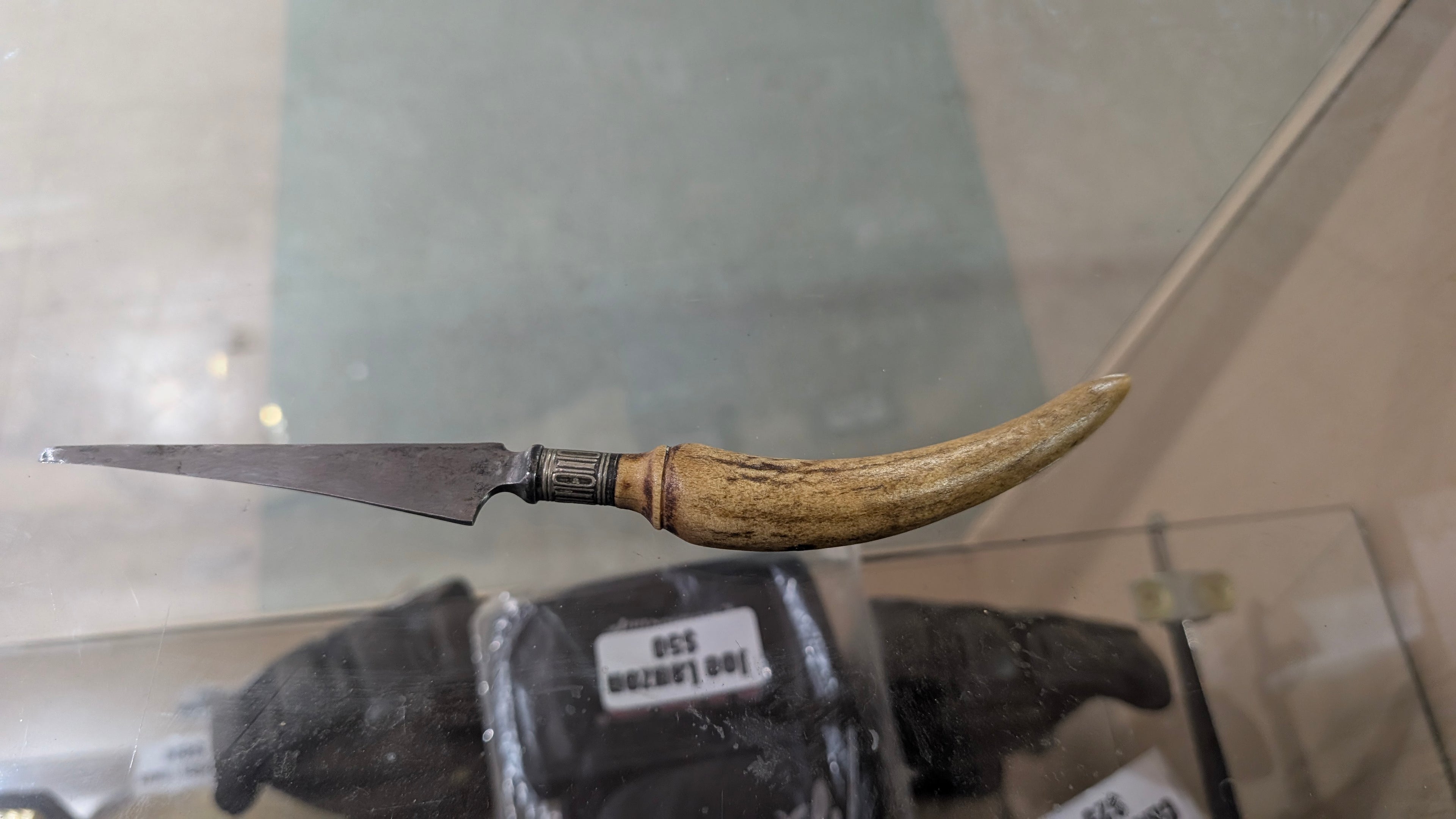 Vintage Horn Handle Letter Opener Dagger Style Desk Knife