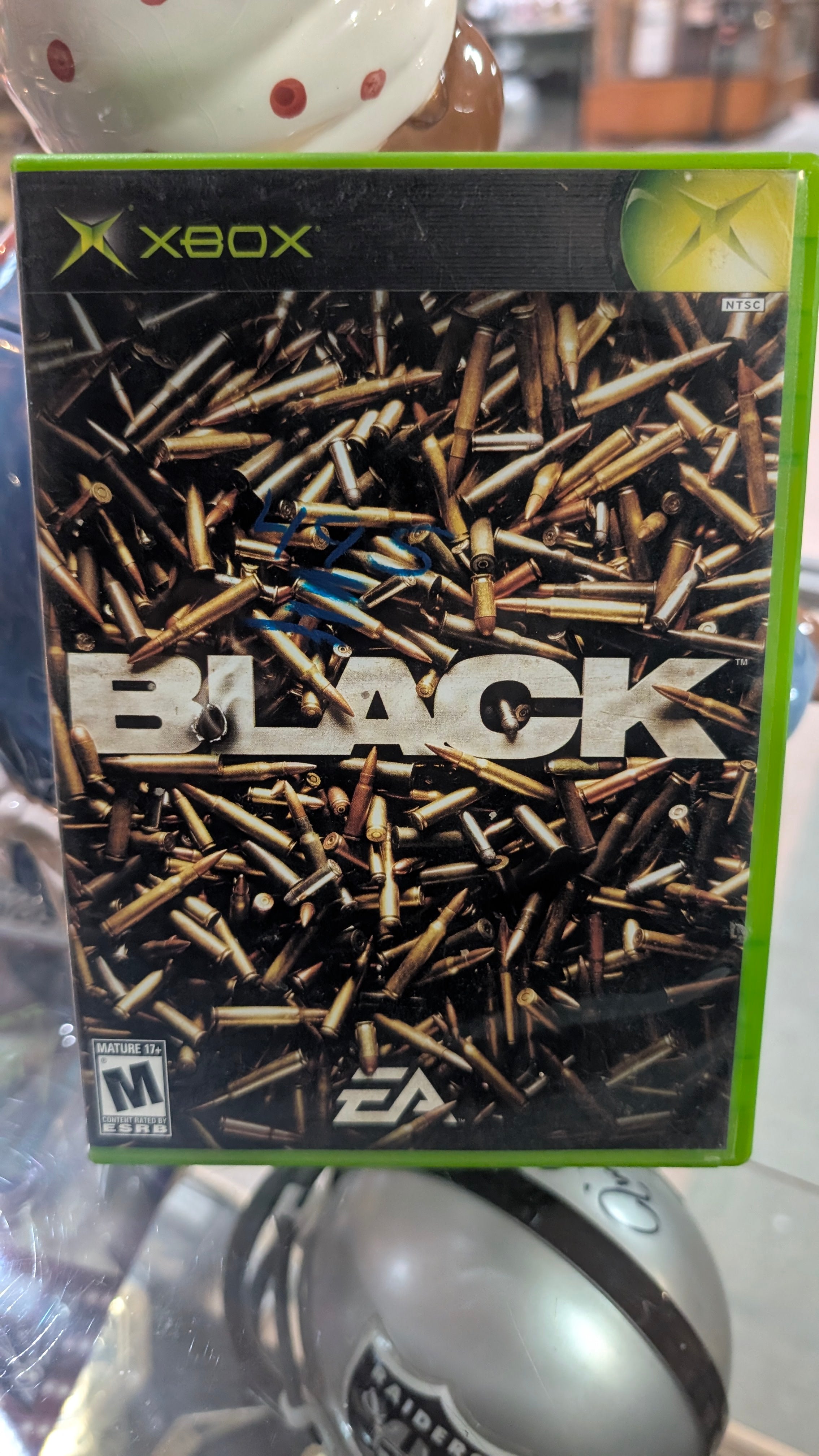 Black Original Xbox Complete EA Shooter Game NTSC