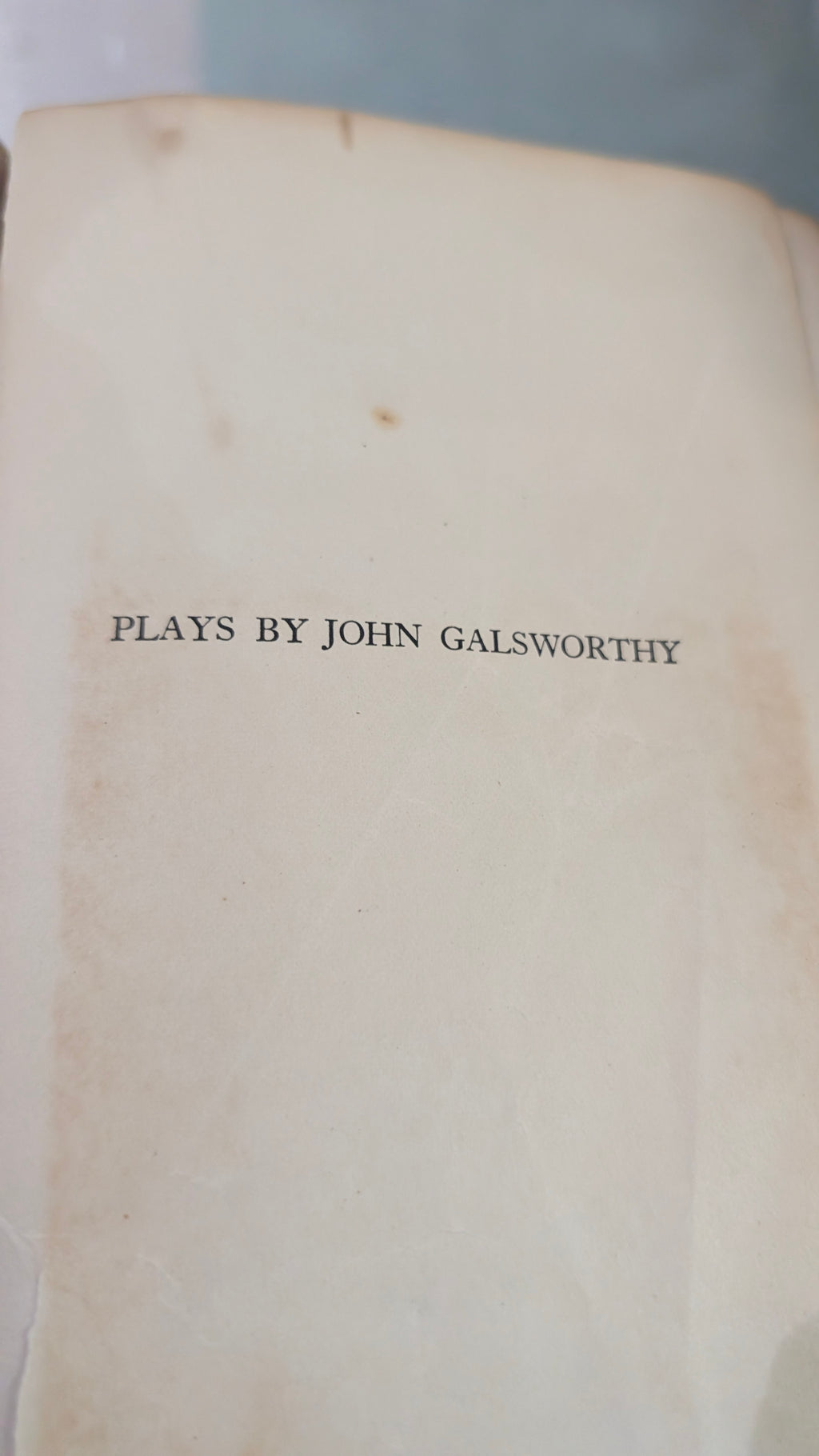 Vintage 1928 Plays John Galsworthy Charles Scribners Sons Hardcover Book