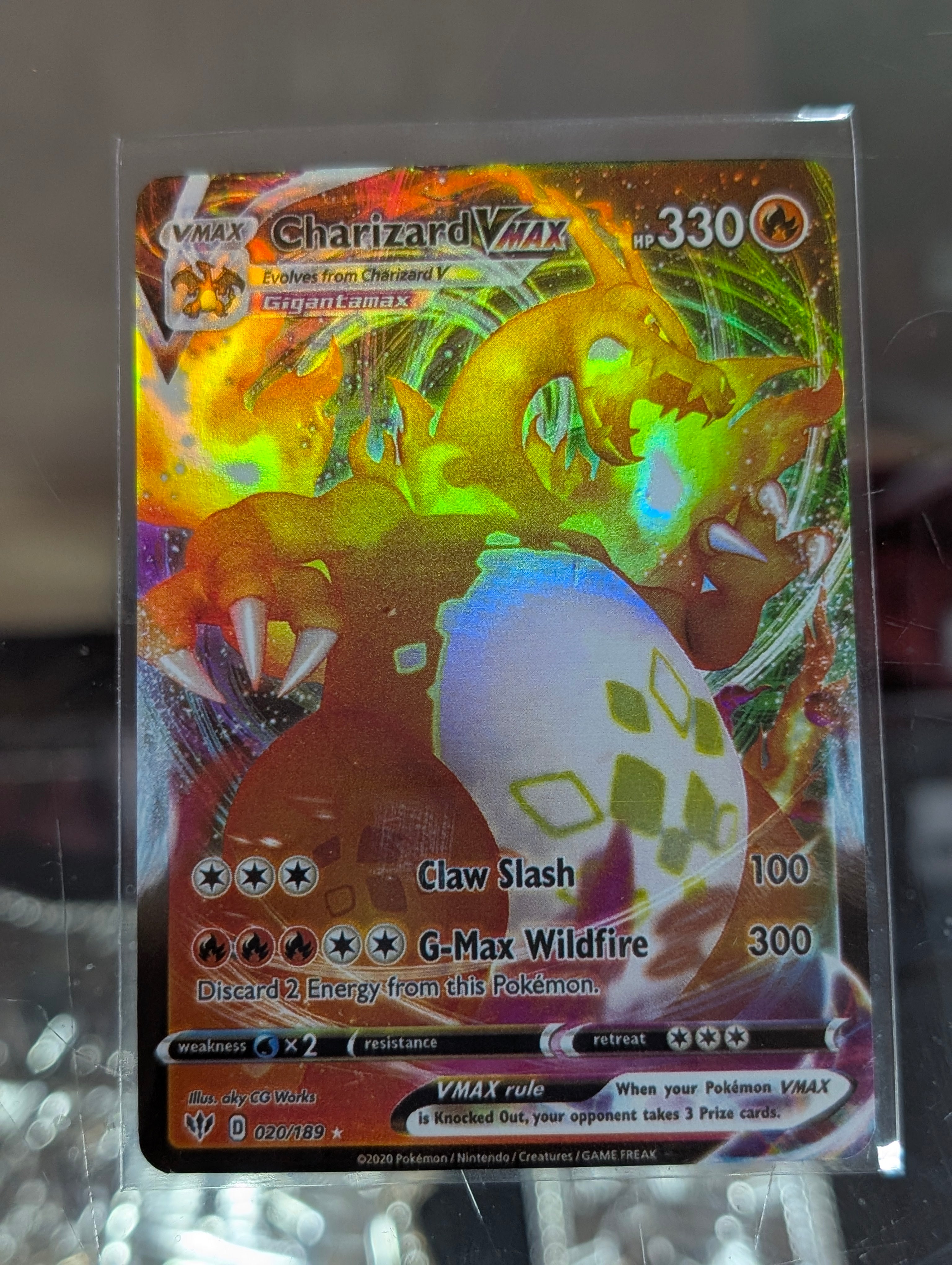 Charizard VMAX 020/189 Darkness Ablaze SWSH03 Ultra Rare Pokemon Card