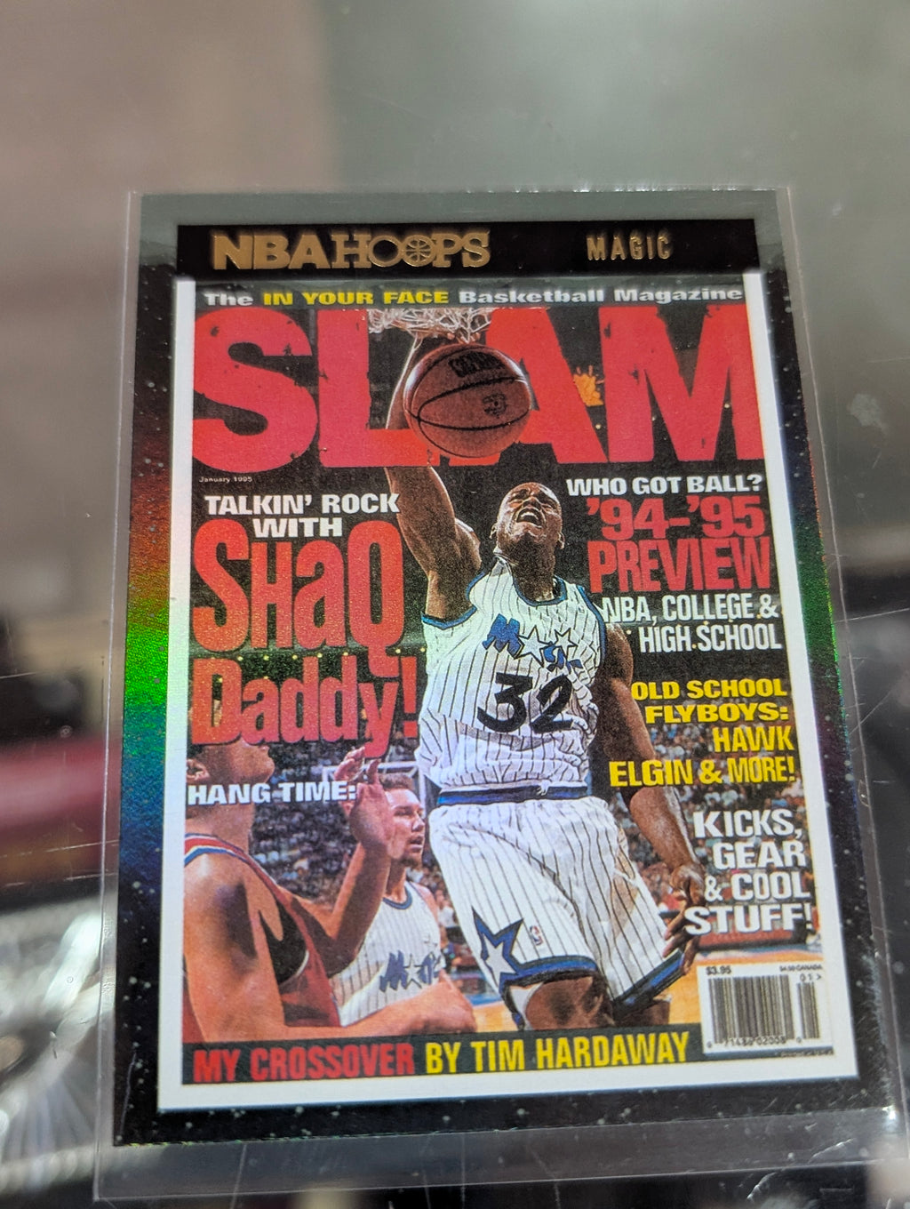 2021-22 Panini NBA Hoops SLAM Shaquille O'Neal Magic No 3 Card