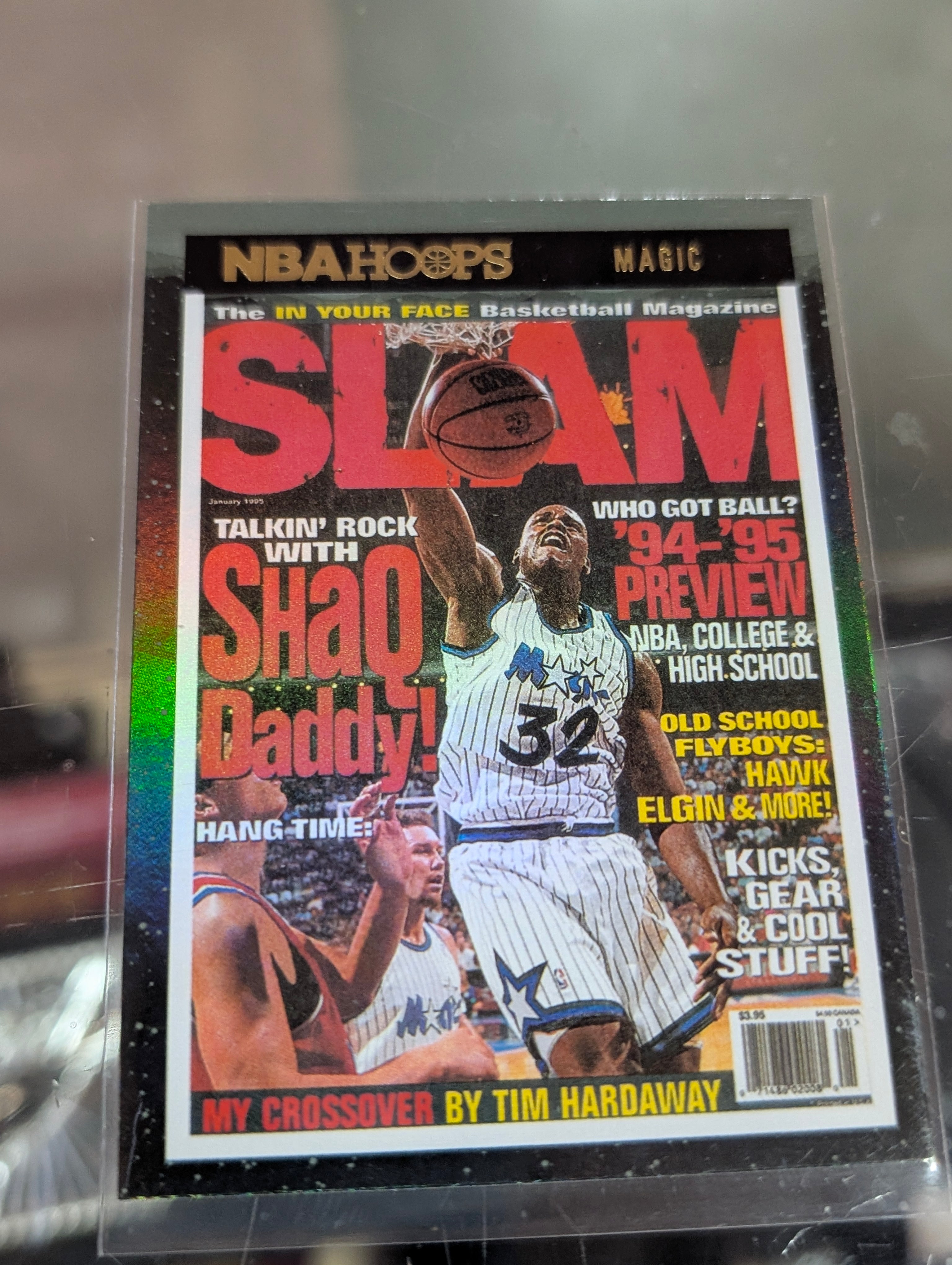 2021-22 Panini NBA Hoops SLAM Shaquille O'Neal Magic No 3 Card