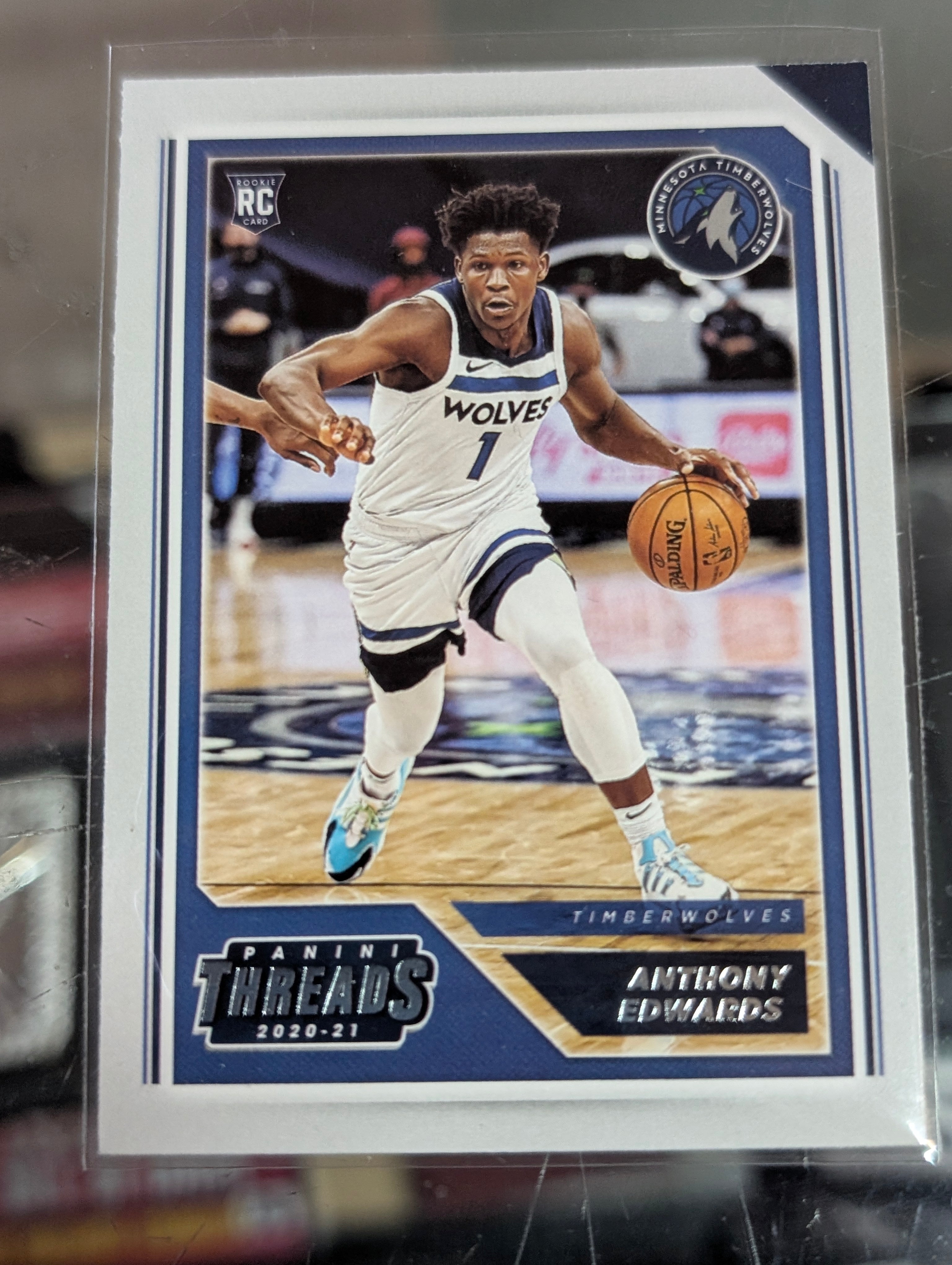 2020-21 Panini Chronicles Threads Anthony Edwards RC No 87 Timberwolves