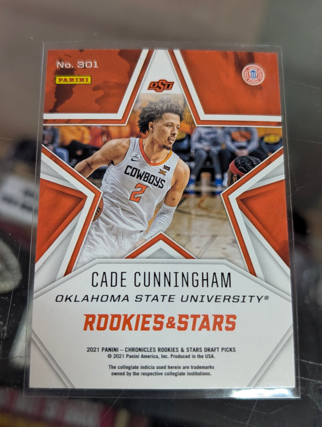2021 Panini Chronicles Rookies & Stars Cade Cunningham RC No 301 OSU
