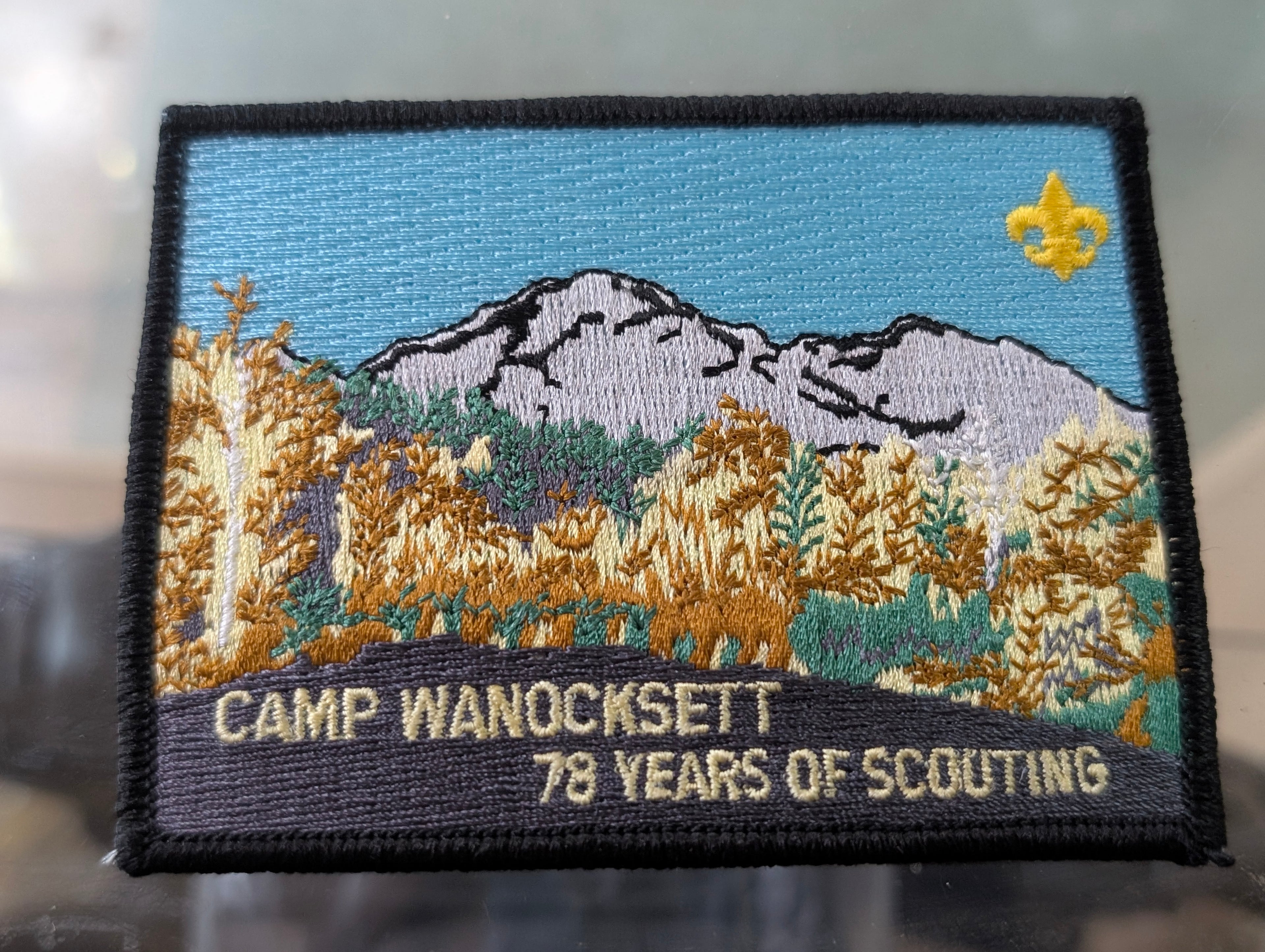 Camp Wanocksett 78 Years of Scouting BSA Embroidered Patch