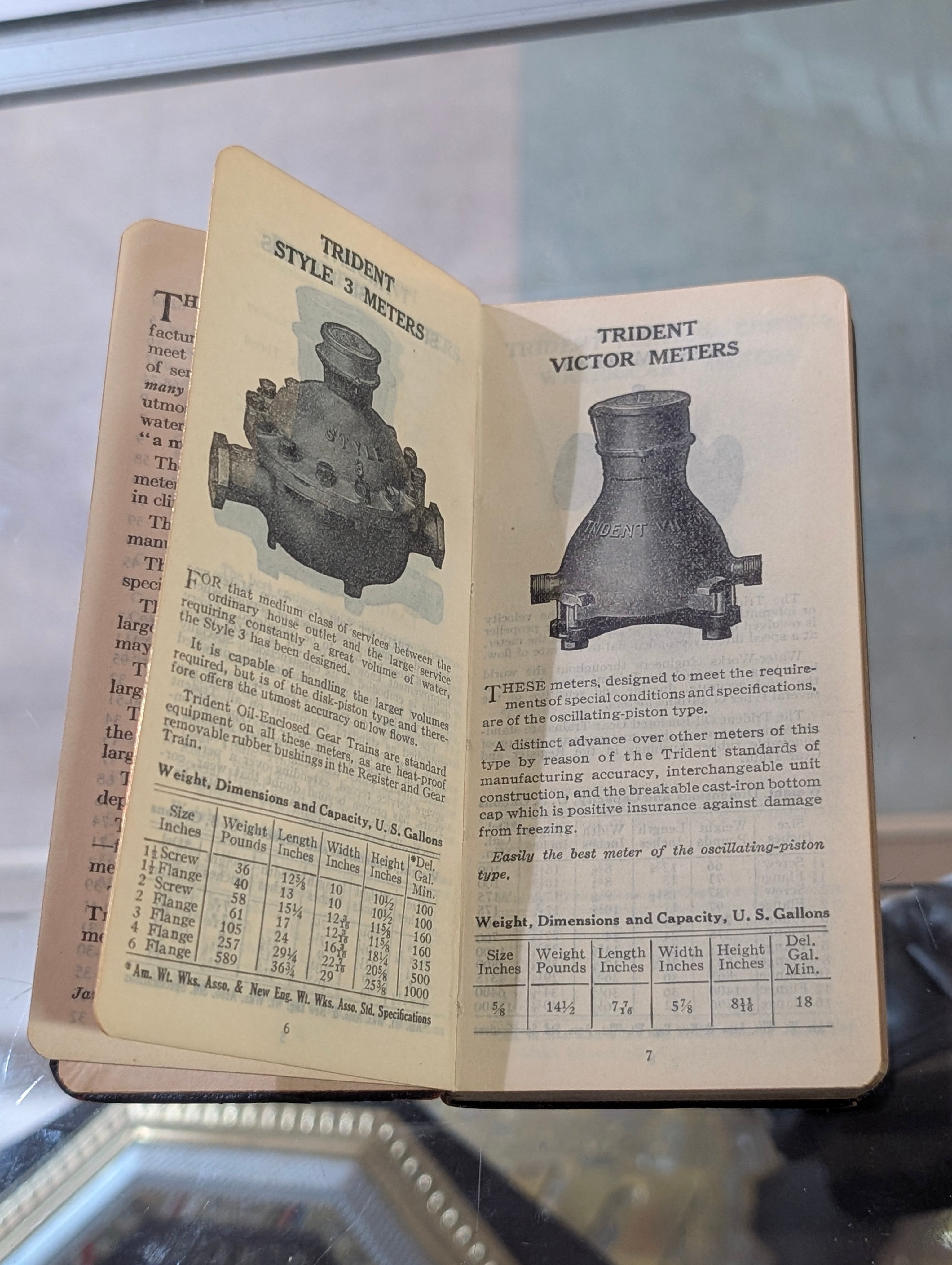 Vintage 1931 Neptune Meter Co New York Trident Water Meter Pocket Catalog