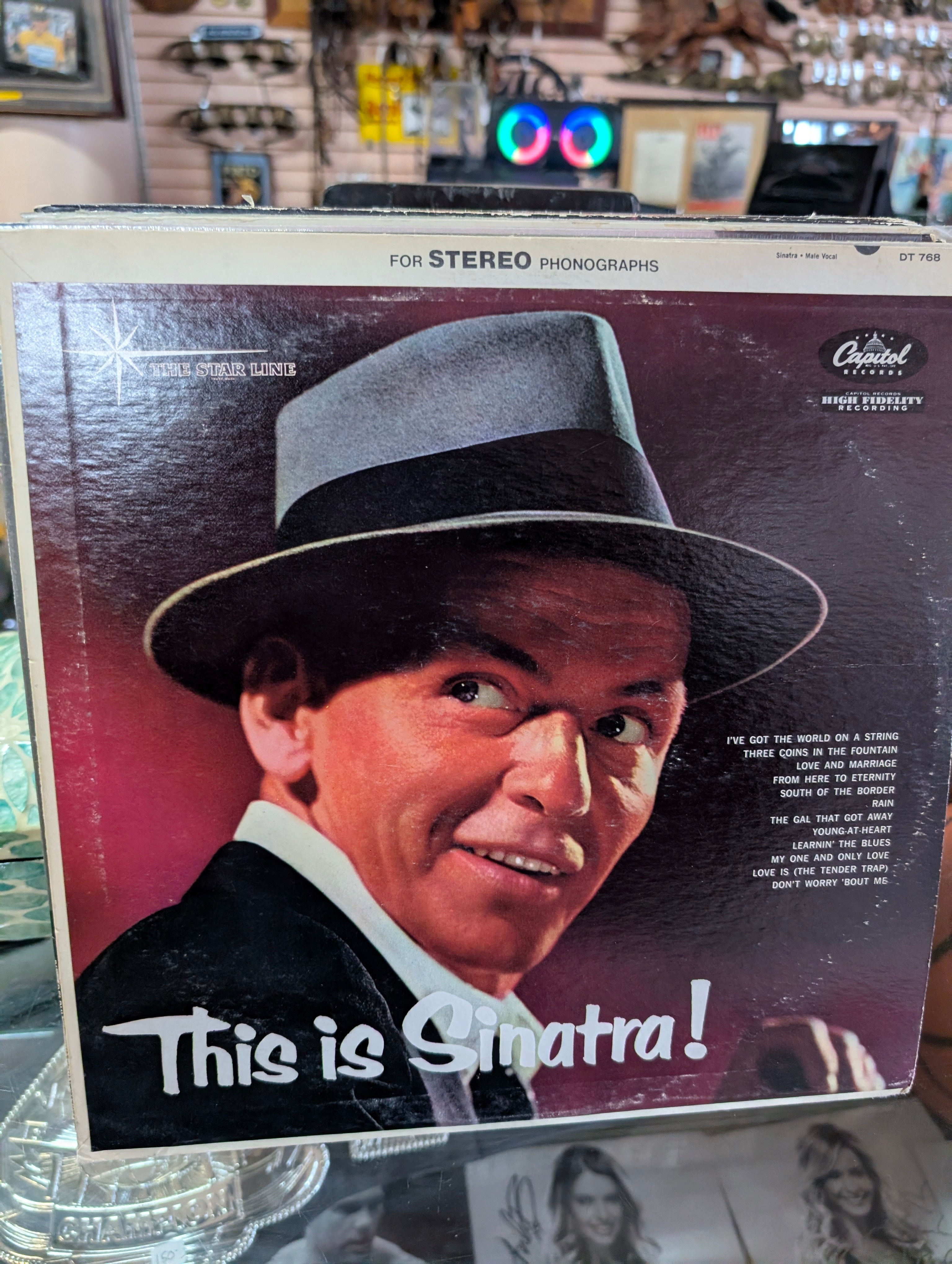 Vintage Frank Sinatra This Is Sinatra 1956 Capitol DT-768 Stereo LP