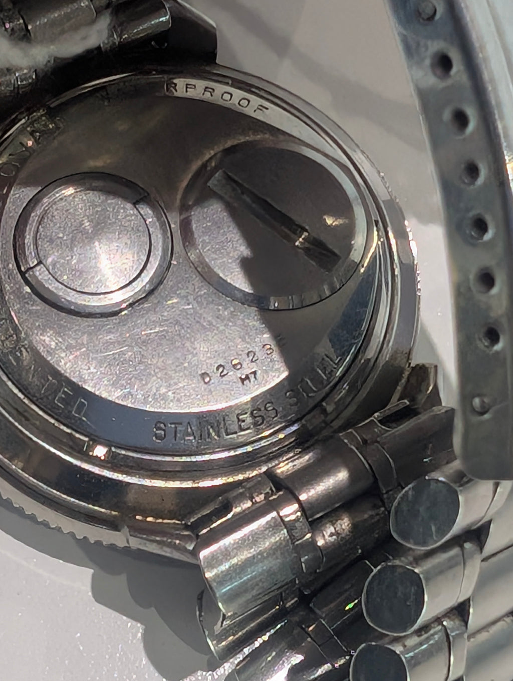 1967 Bulova Accutron Astronaut M7 GMT 214 Stainless Steel Watch Tuning Fork Movement - Works Rare
