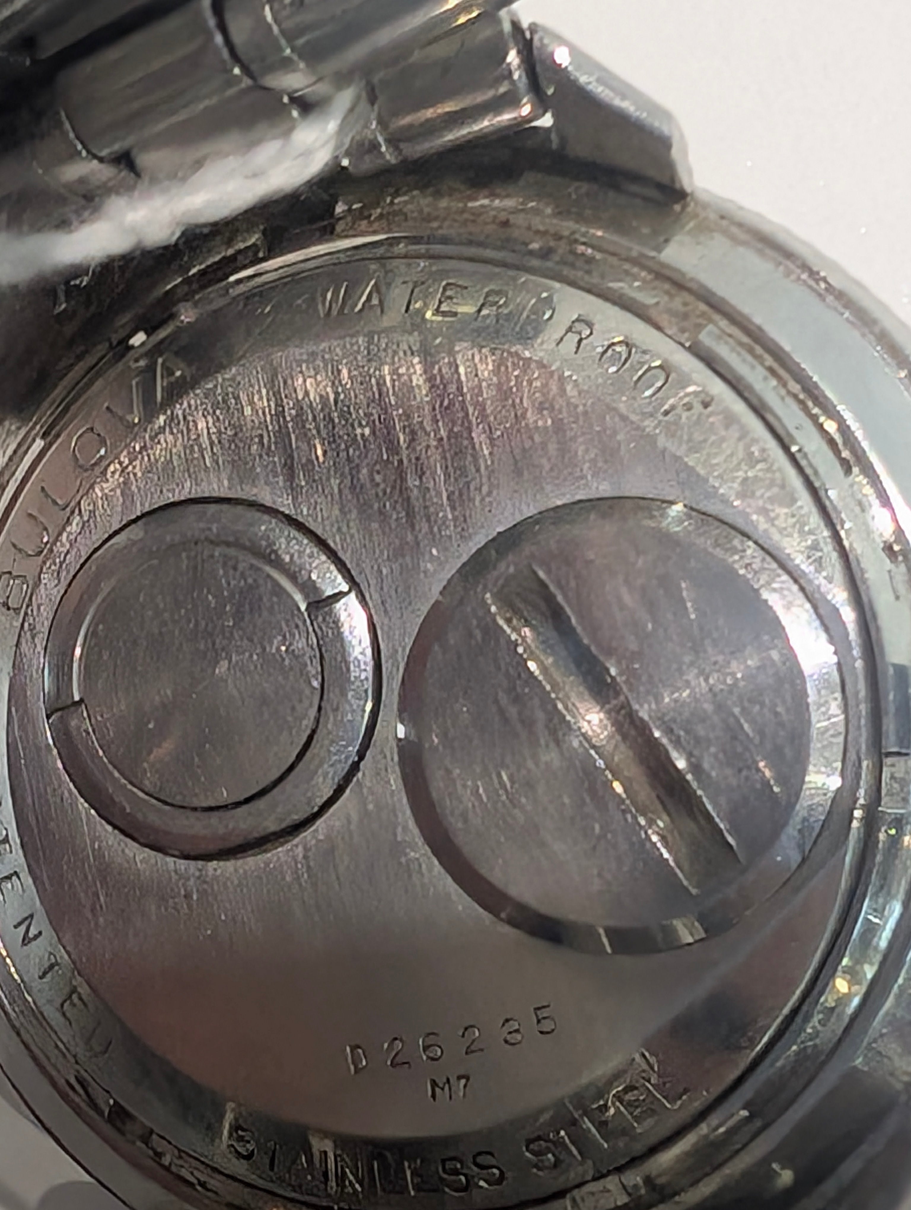 1967 Bulova Accutron Astronaut M7 GMT 214 Stainless Steel Watch Tuning Fork Movement - Works Rare