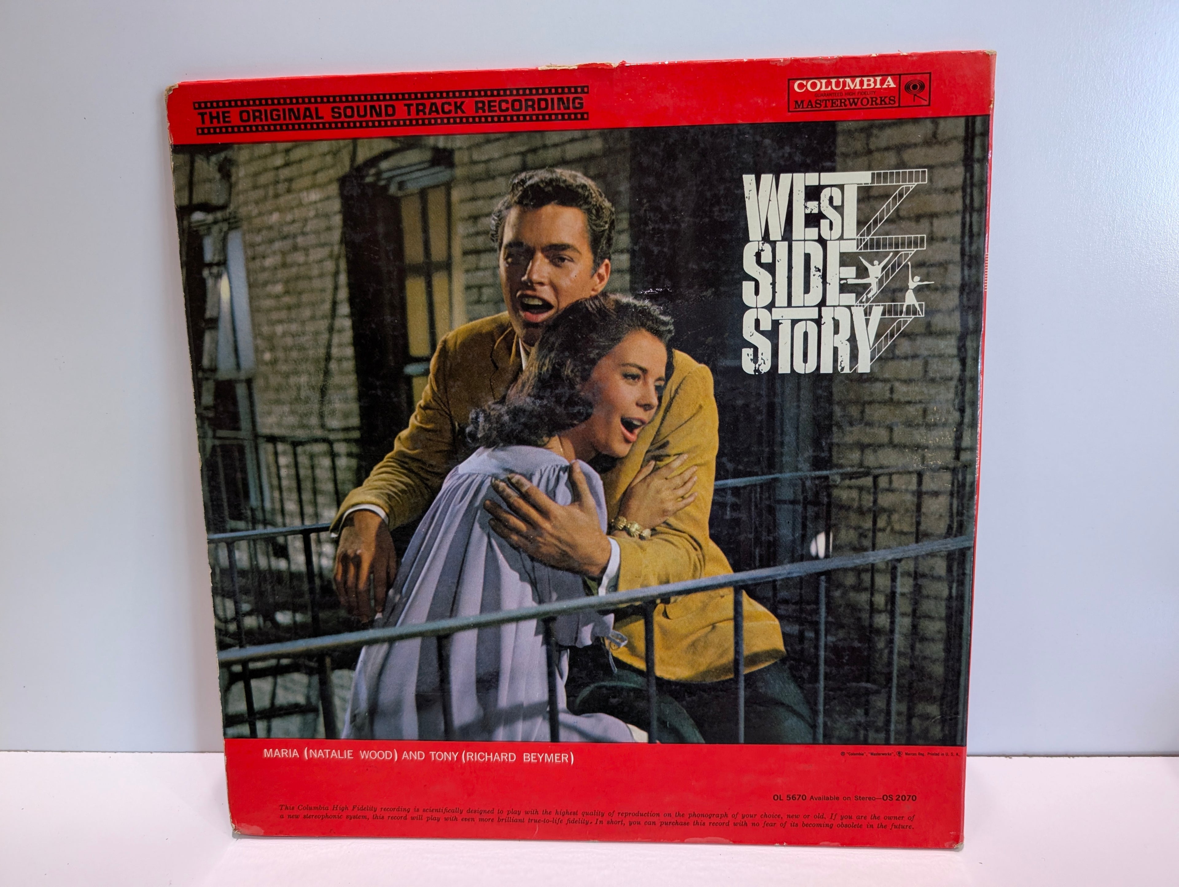 Vintage 1961 West Side Story Original Soundtrack LP Columbia OL 5670