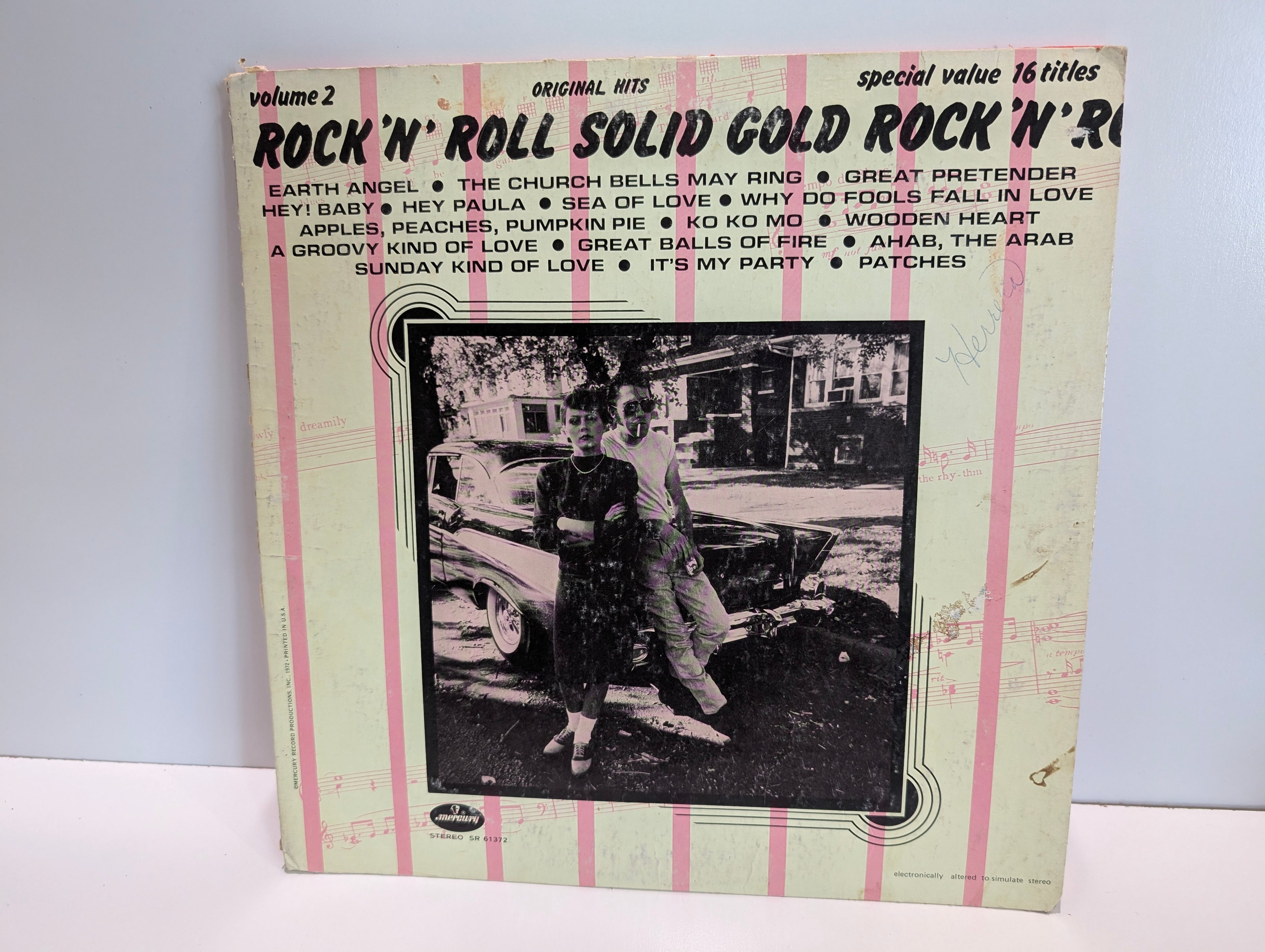 Vintage Rock N Roll Solid Gold Rock N Roll Vol 2 Mercury SR 61372 LP