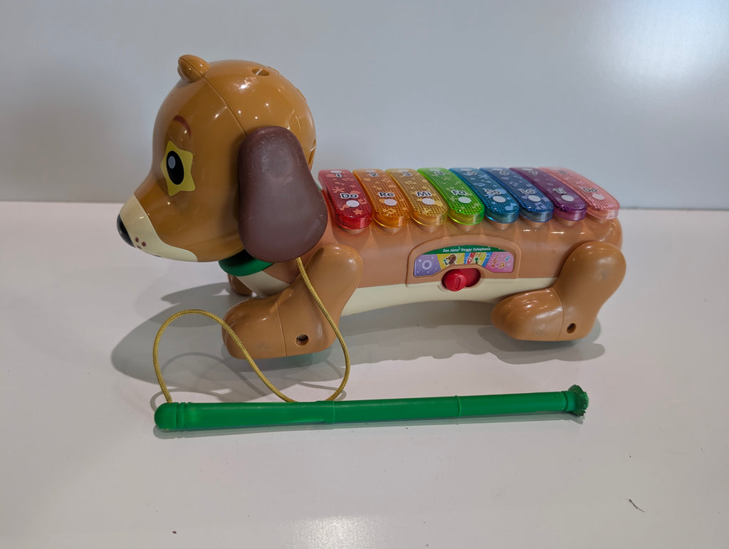 VTech Zoo Jamz Doggy Xylophone Pull Toy Musical Learning Instrument