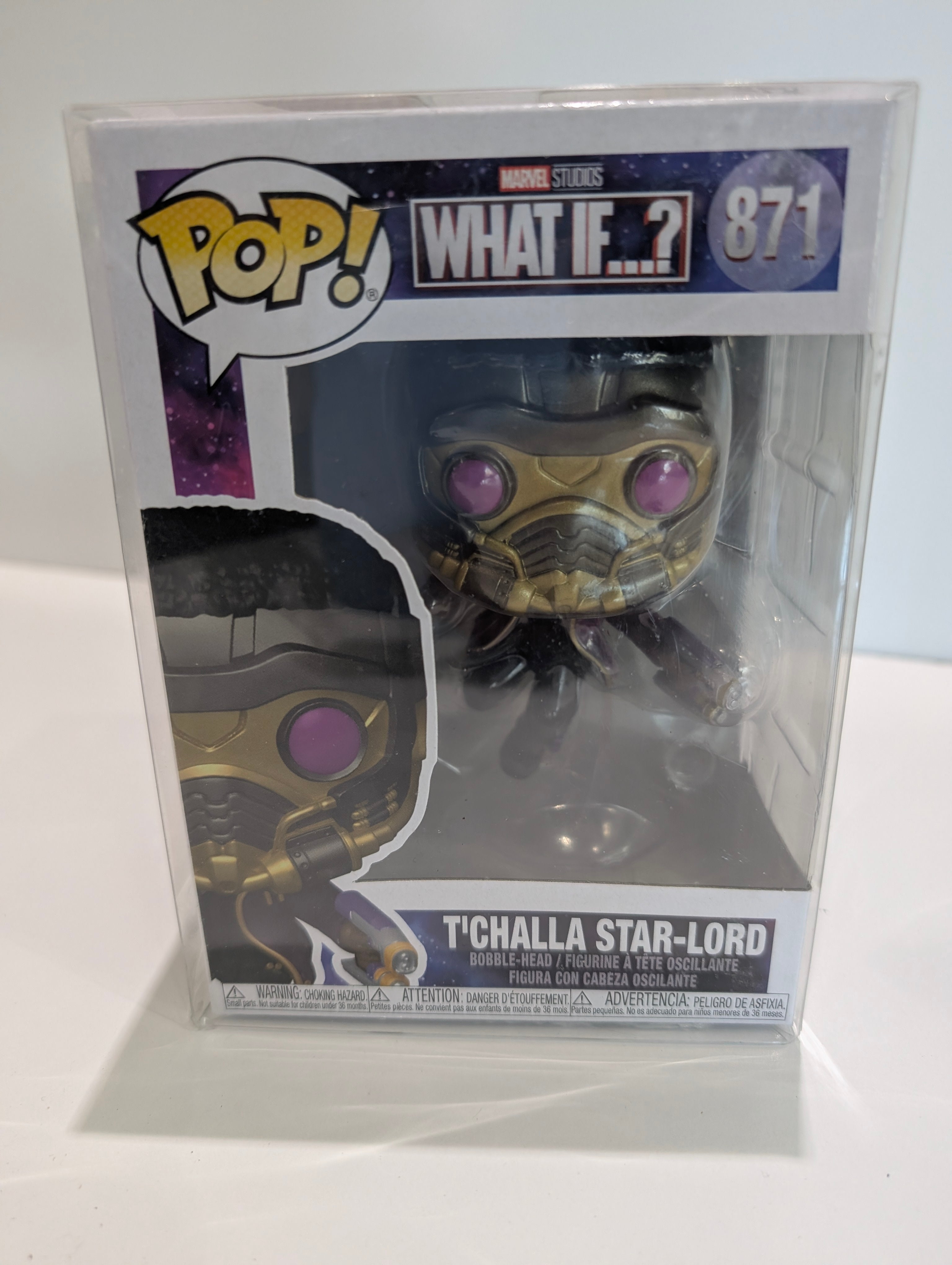Funko Pop Marvel What If TChalla Star Lord 871 Bobble Head Figure