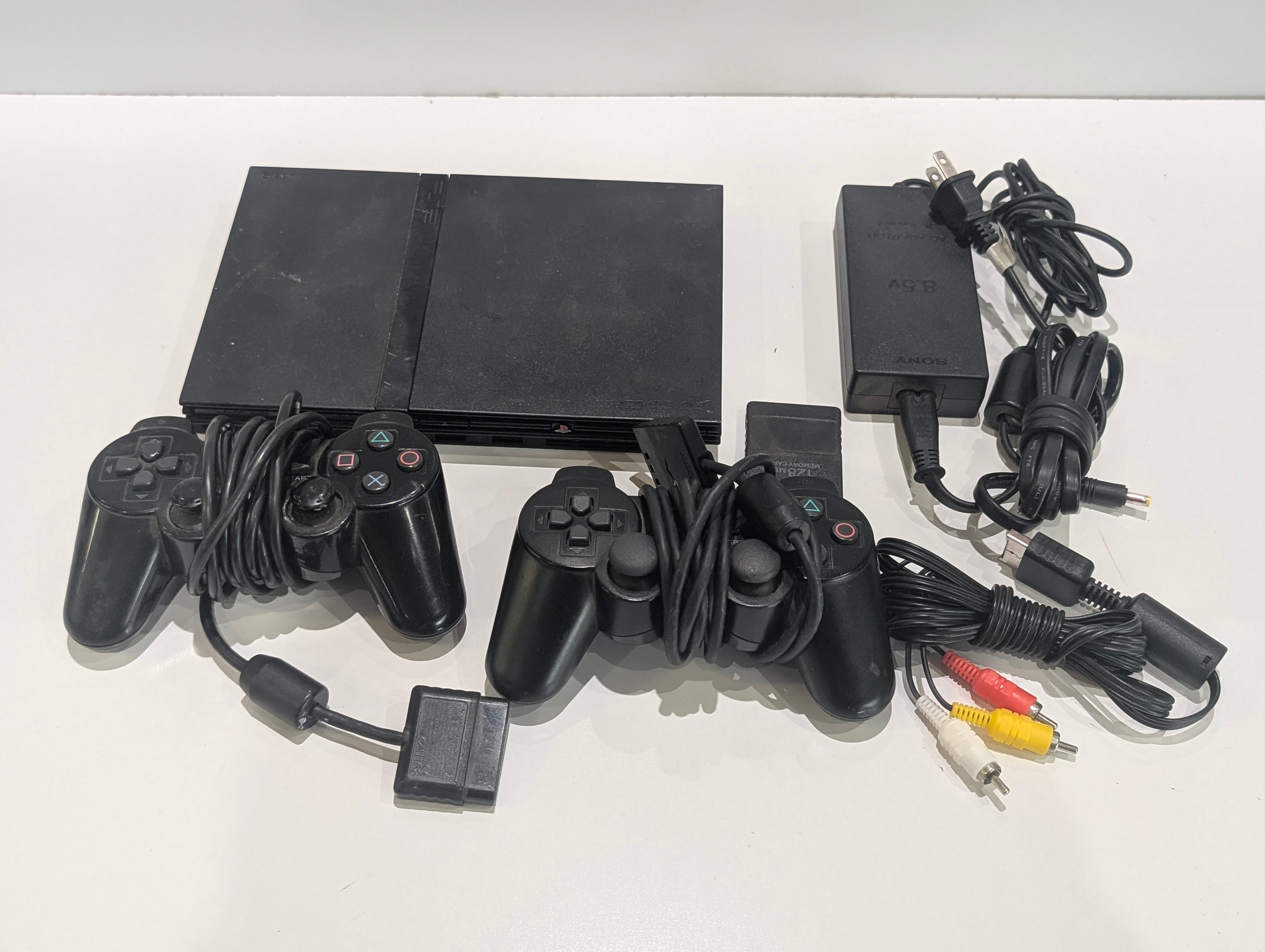 Sony PlayStation 2 PS2 SCPH-70012 Console Bundle 2 Controllers Tested NTSC