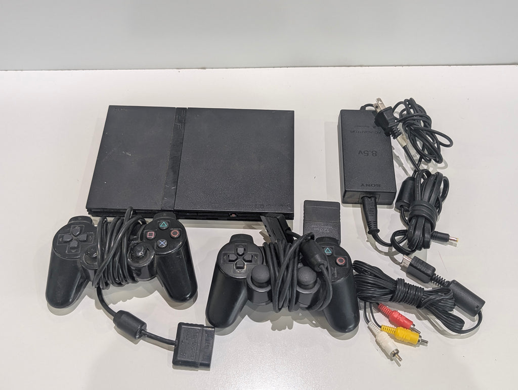 Sony PlayStation 2 PS2 SCPH-70012 Console Bundle 2 Controllers Tested NTSC